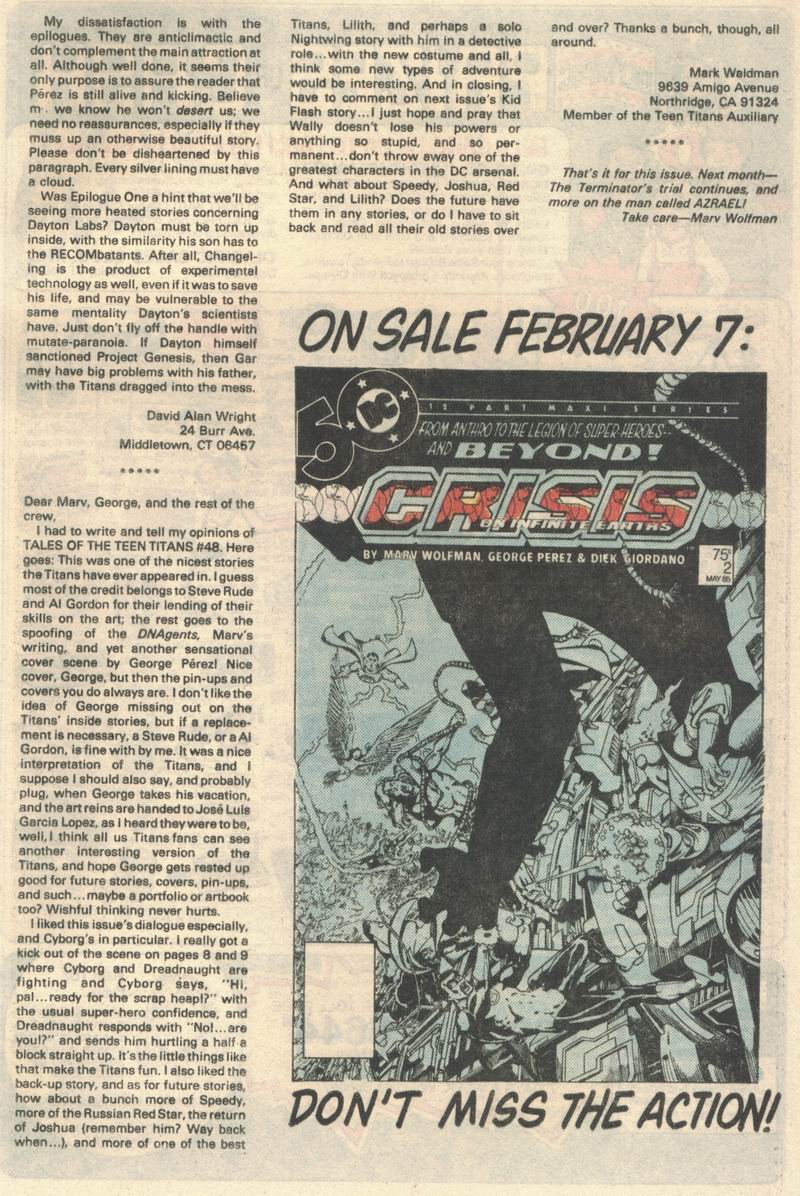 Read online Tales of the Teen Titans comic -  Issue #53 - 26