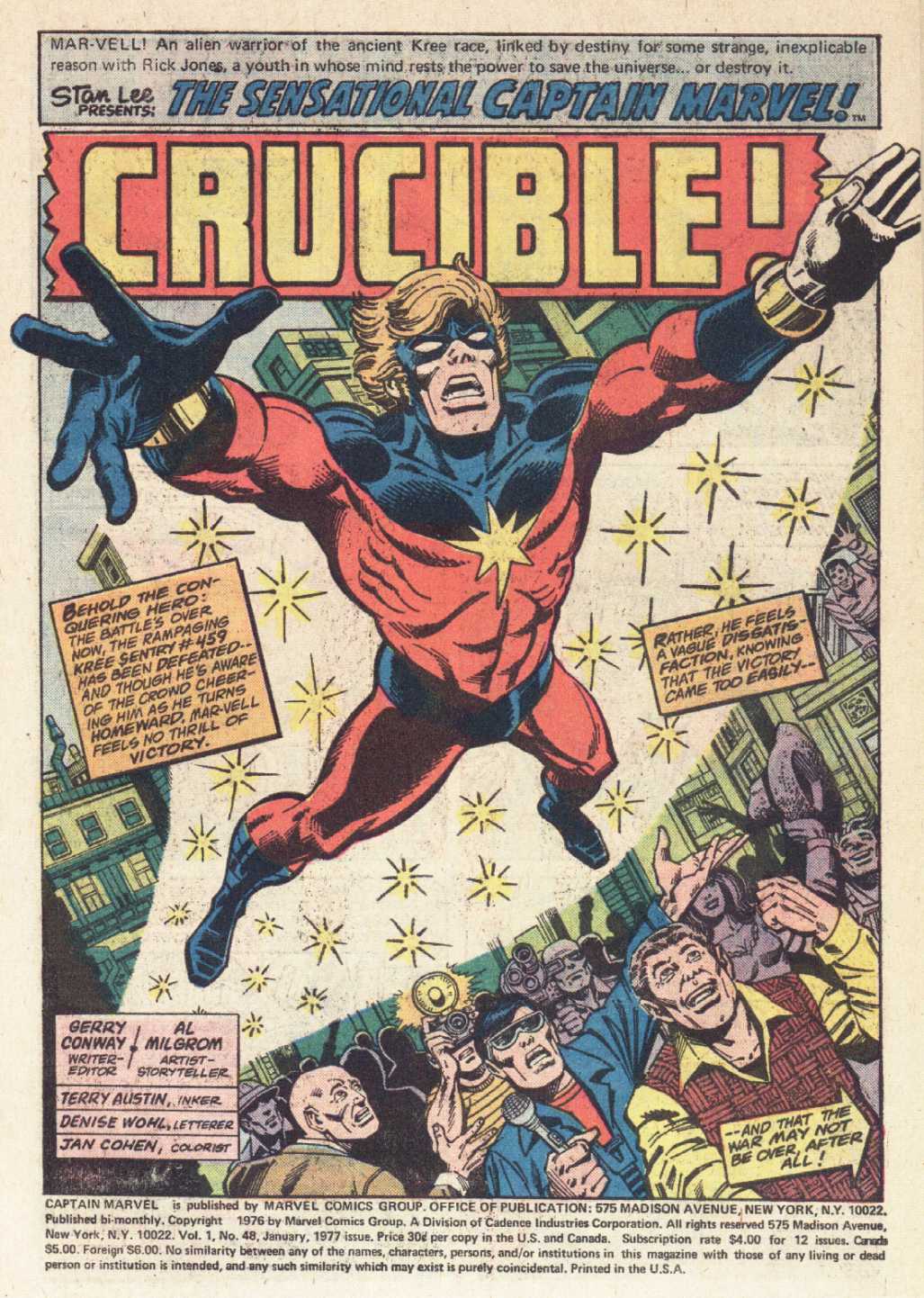 Read online Captain Marvel (1968) comic -  Issue #48 - 2