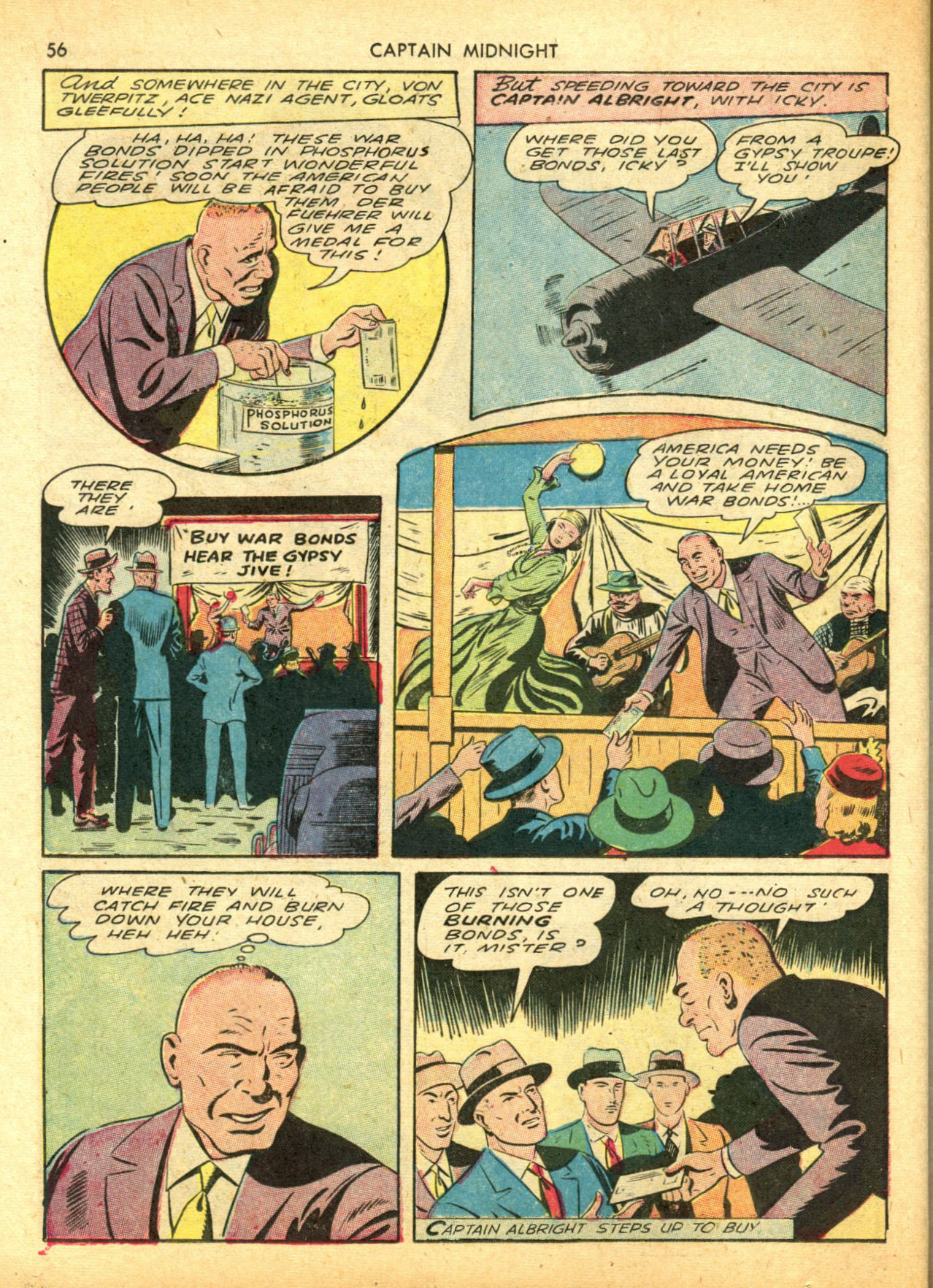 Read online Captain Midnight (1942) comic -  Issue #5 - 56