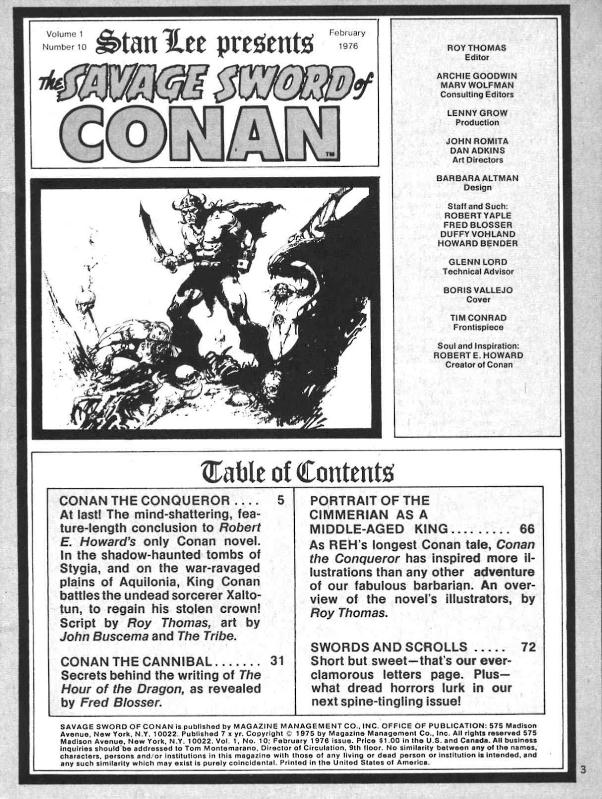 The Savage Sword Of Conan issue 10 - Page 3
