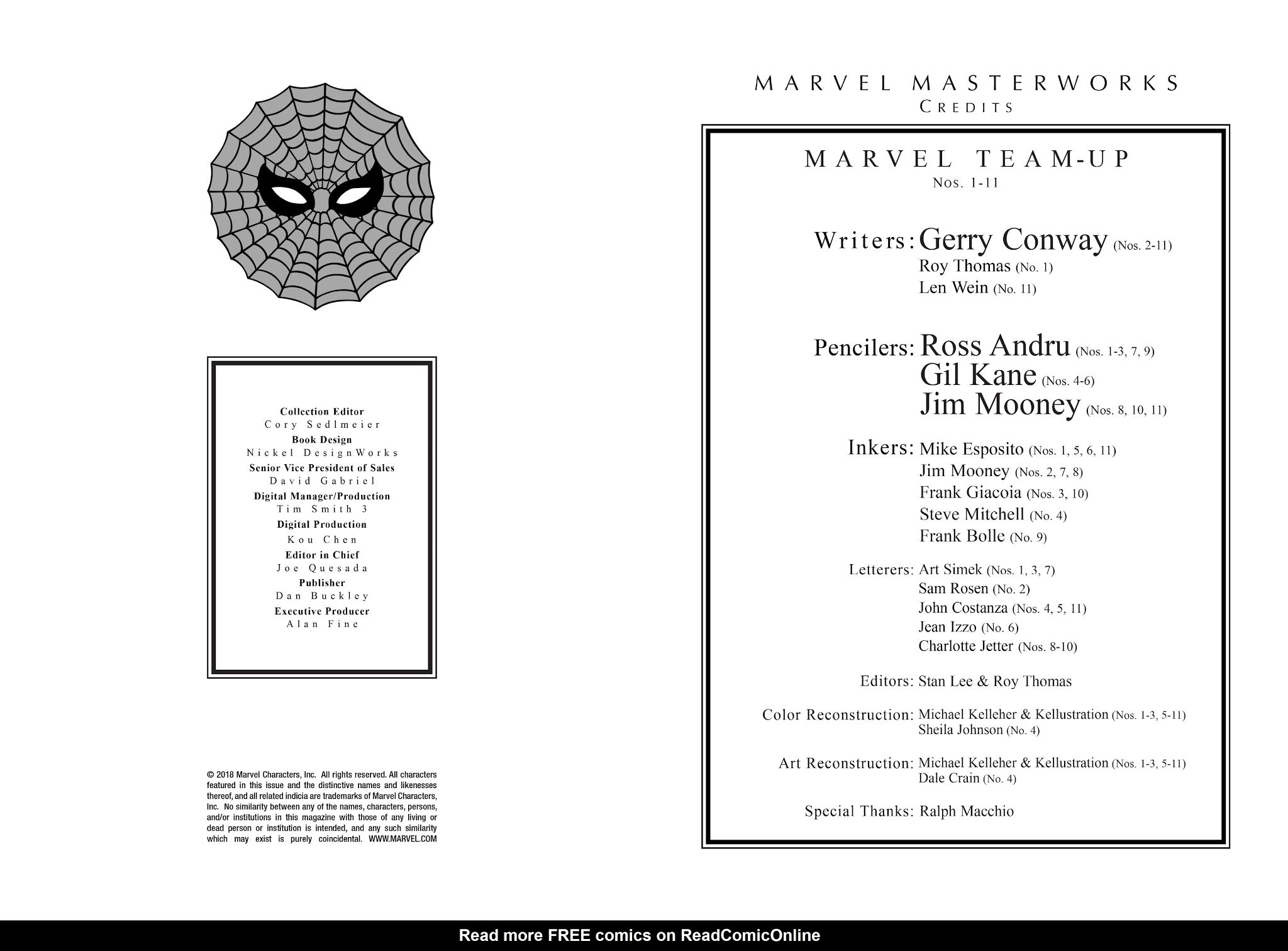 Read online Marvel Masterworks: Marvel Team-Up comic -  Issue # TPB 1 (Part 1) - 3