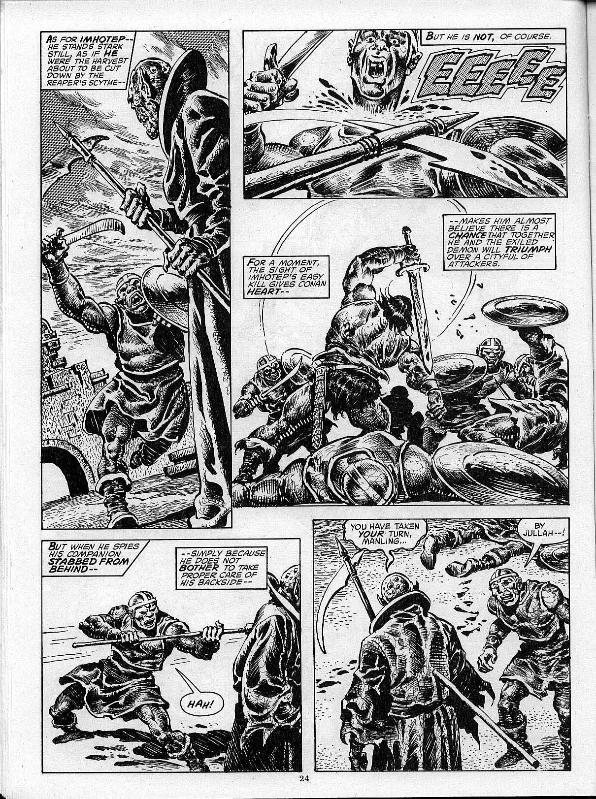 Read online The Savage Sword Of Conan comic -  Issue #203 - 26