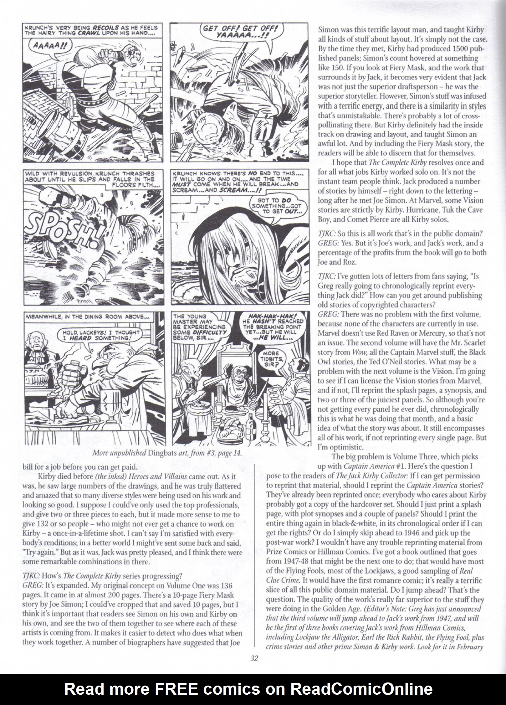Read online The Jack Kirby Collector comic -  Issue #17 - 32
