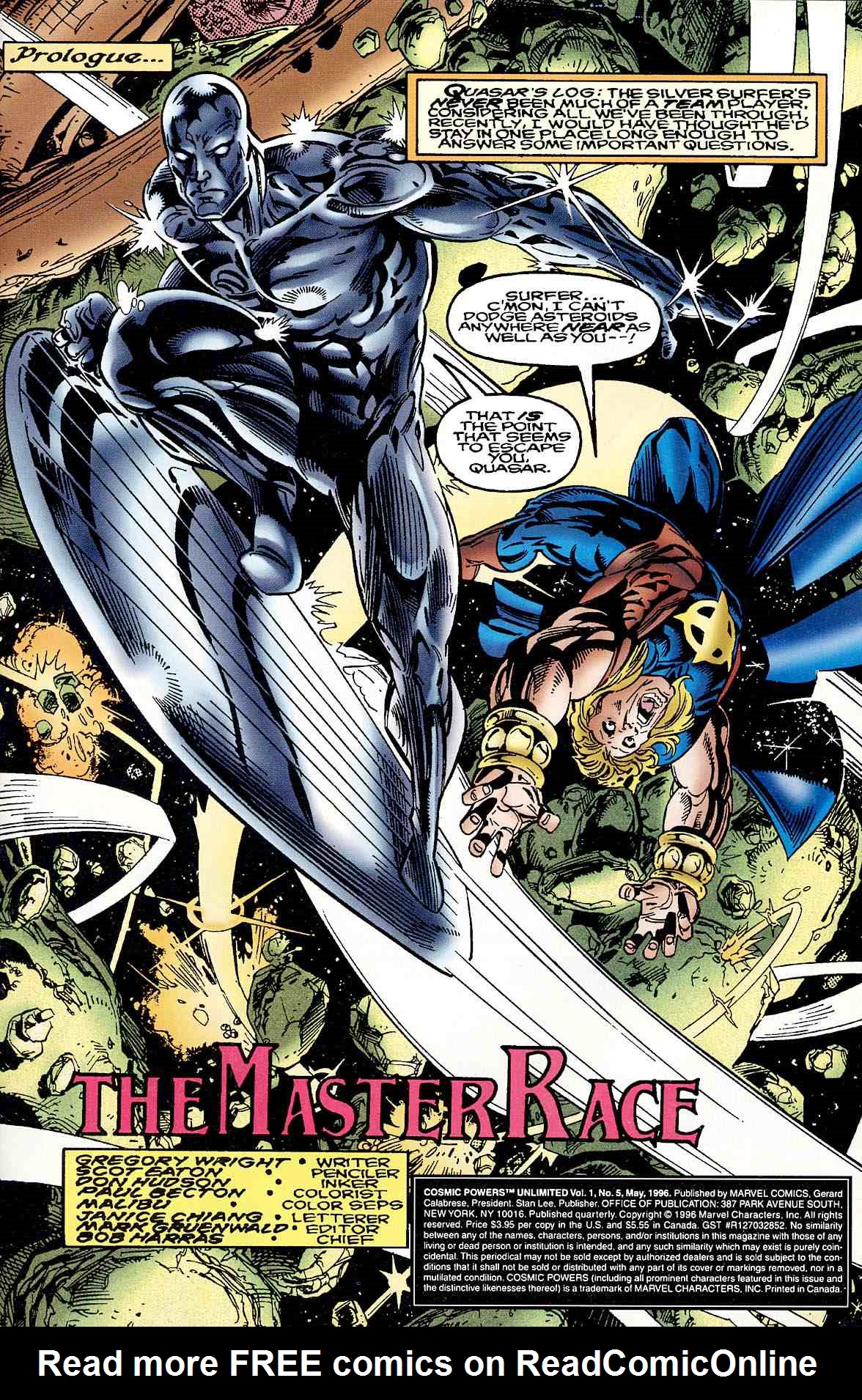 Read online Cosmic Powers Unlimited comic -  Issue #5 - 2