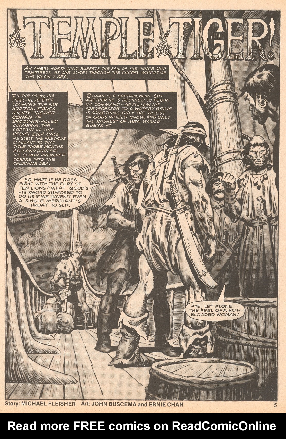 Read online The Savage Sword Of Conan comic -  Issue #62 - 5