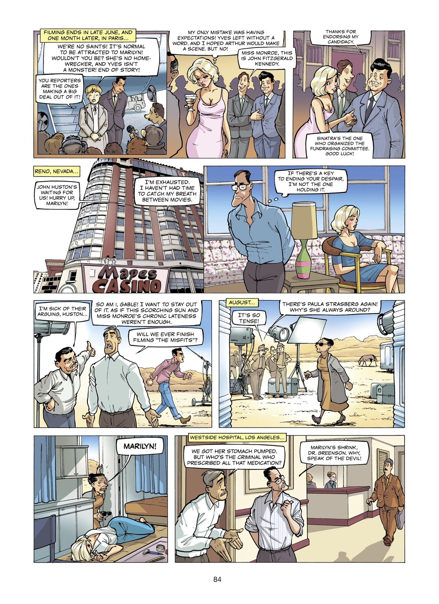 Read online The Stars of History: Marilyn Monroe comic -  Issue # TPB - 84