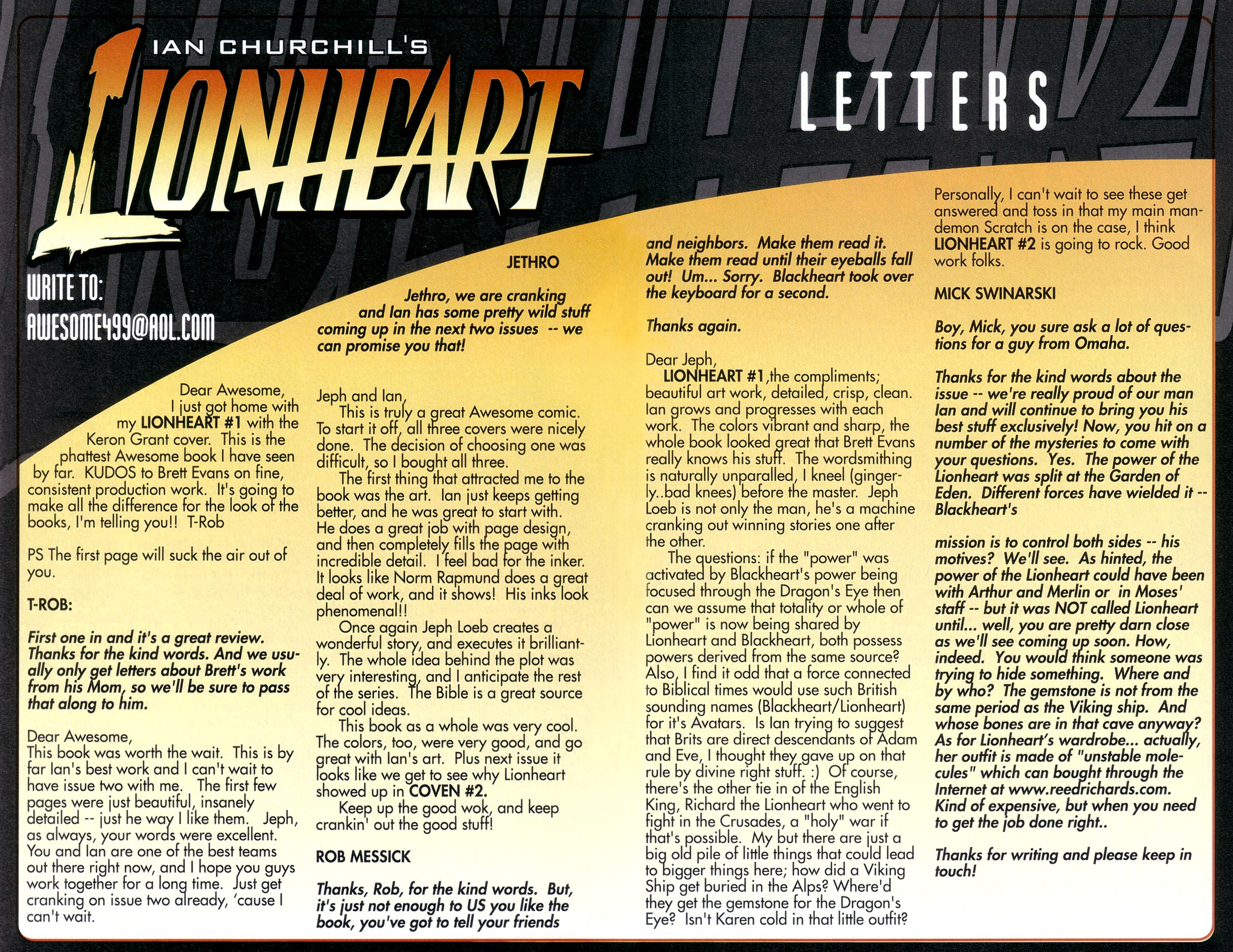 Read online Lionheart comic -  Issue #2 - 23