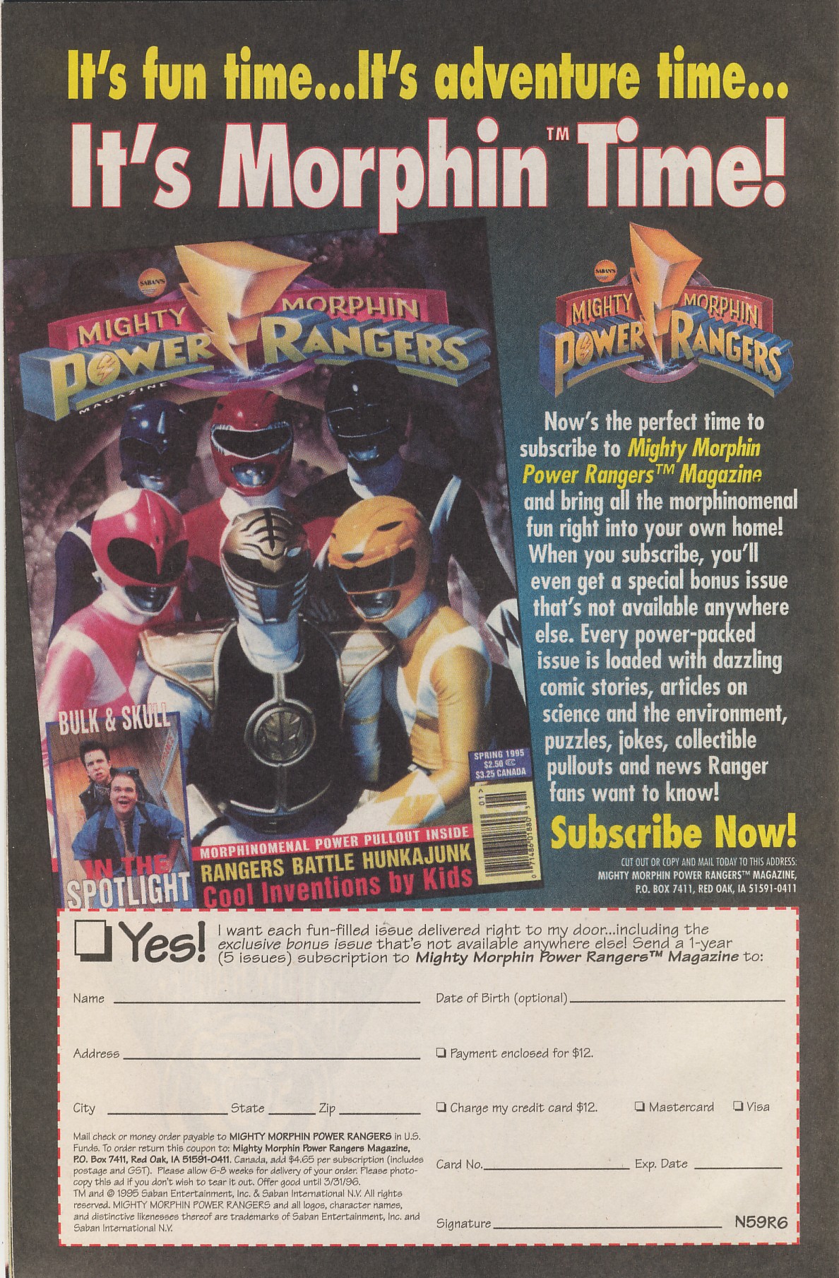 Read online Saban's Mighty Morphin' Power Rangers comic -  Issue #1 - 31