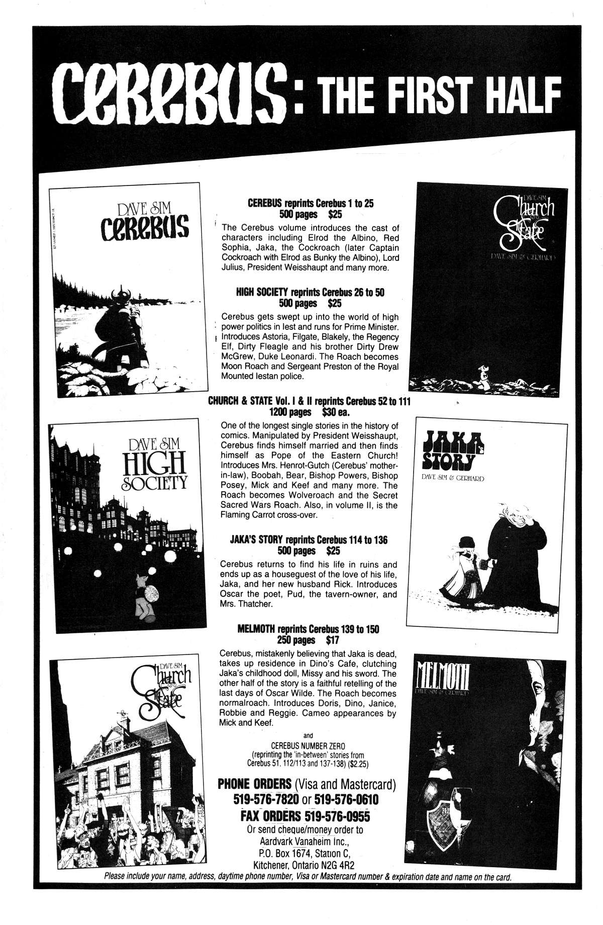 Read online Cerebus comic -  Issue #180 - 39