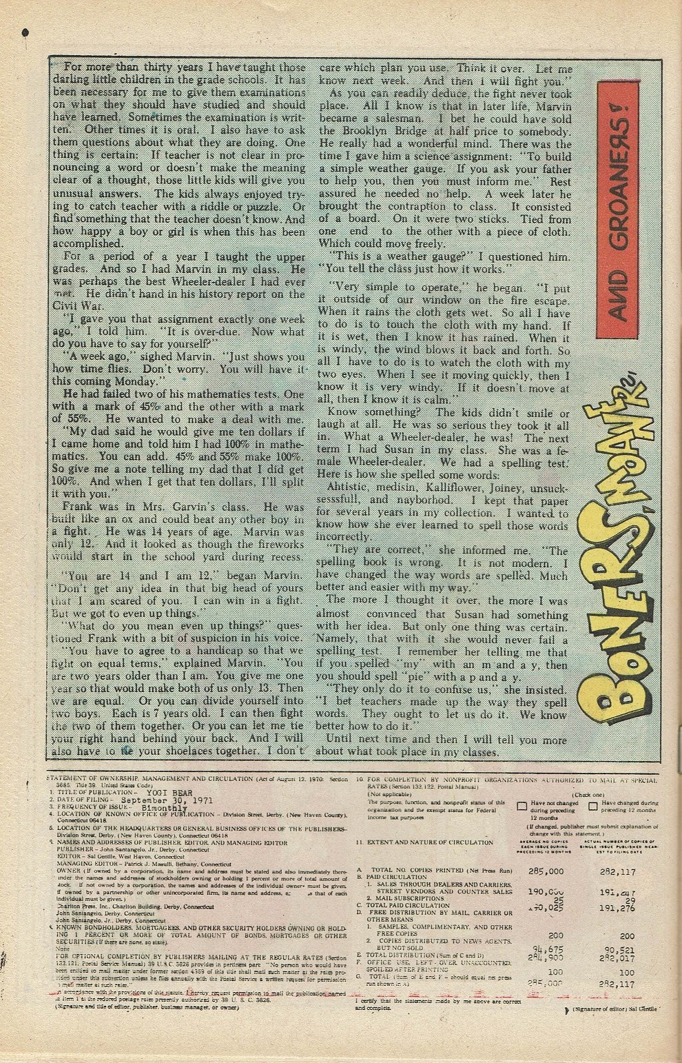 Read online Yogi Bear (1970) comic -  Issue #11 - 32