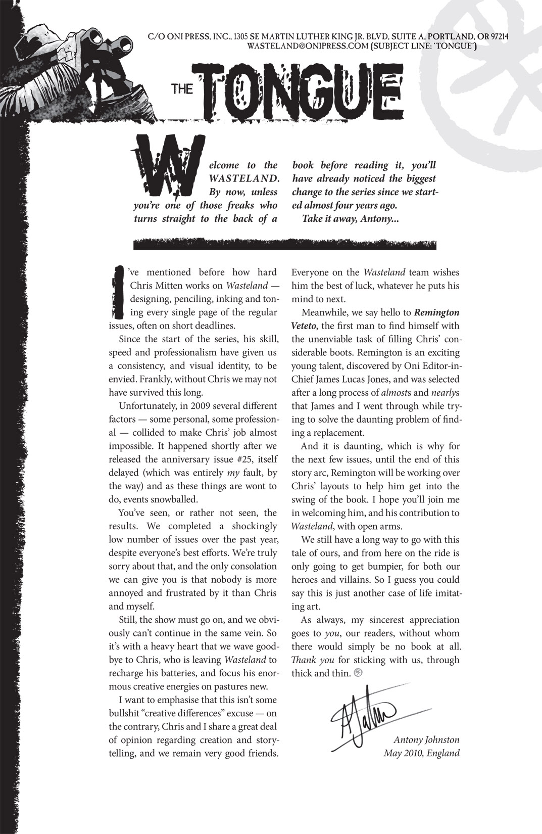 Read online Wasteland (2006) comic -  Issue #29 - 26