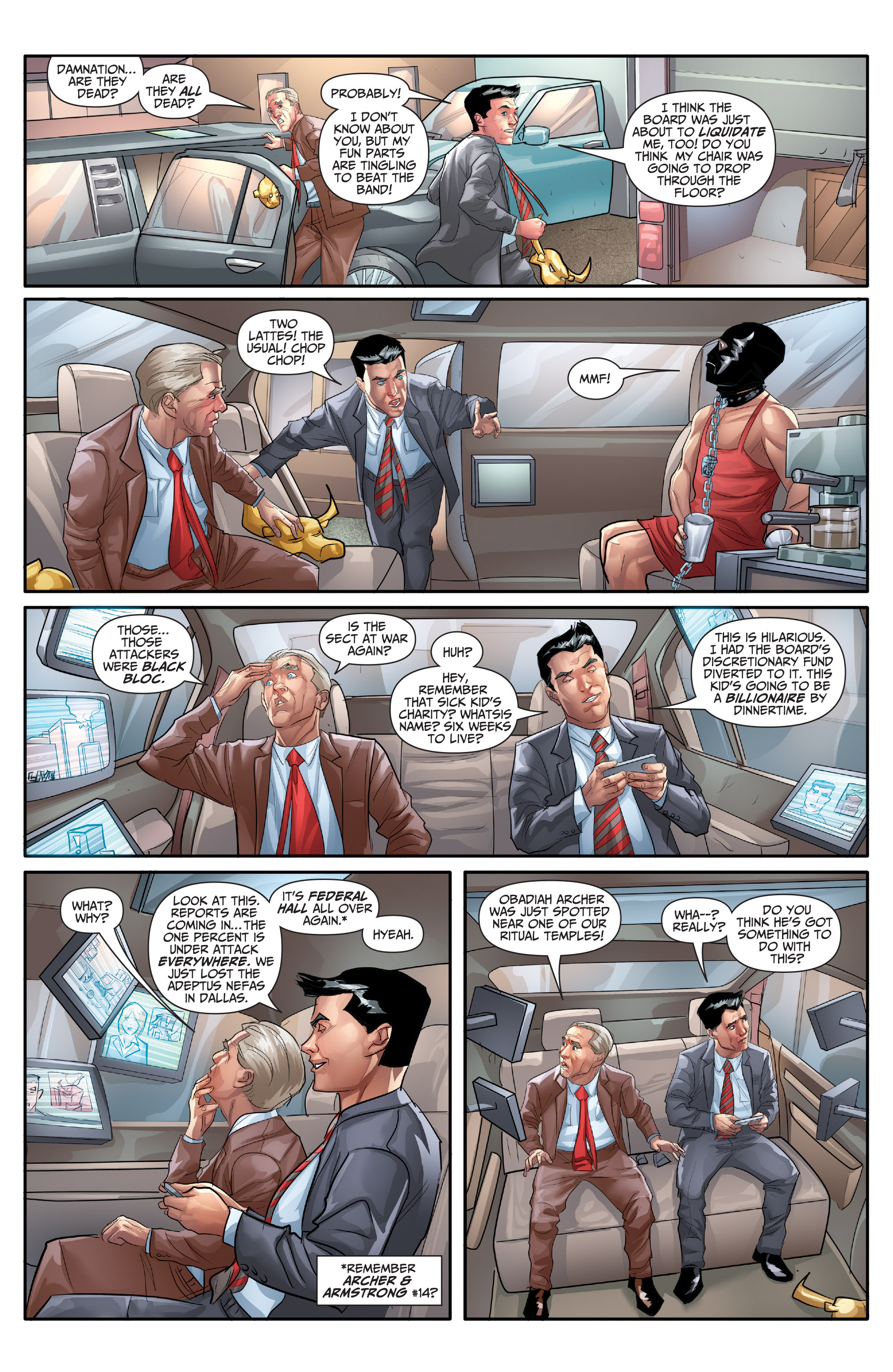 Read online Archer and Armstrong: The One Percent comic -  Issue # Full - 9