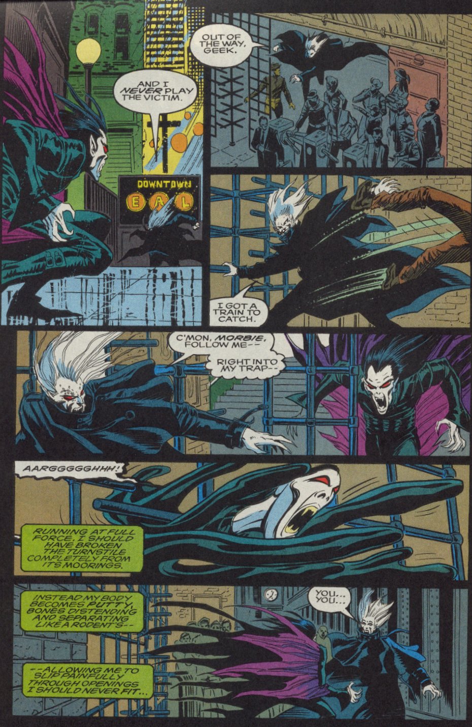 Read online Morbius: The Living Vampire (1992) comic -  Issue #10 - 11