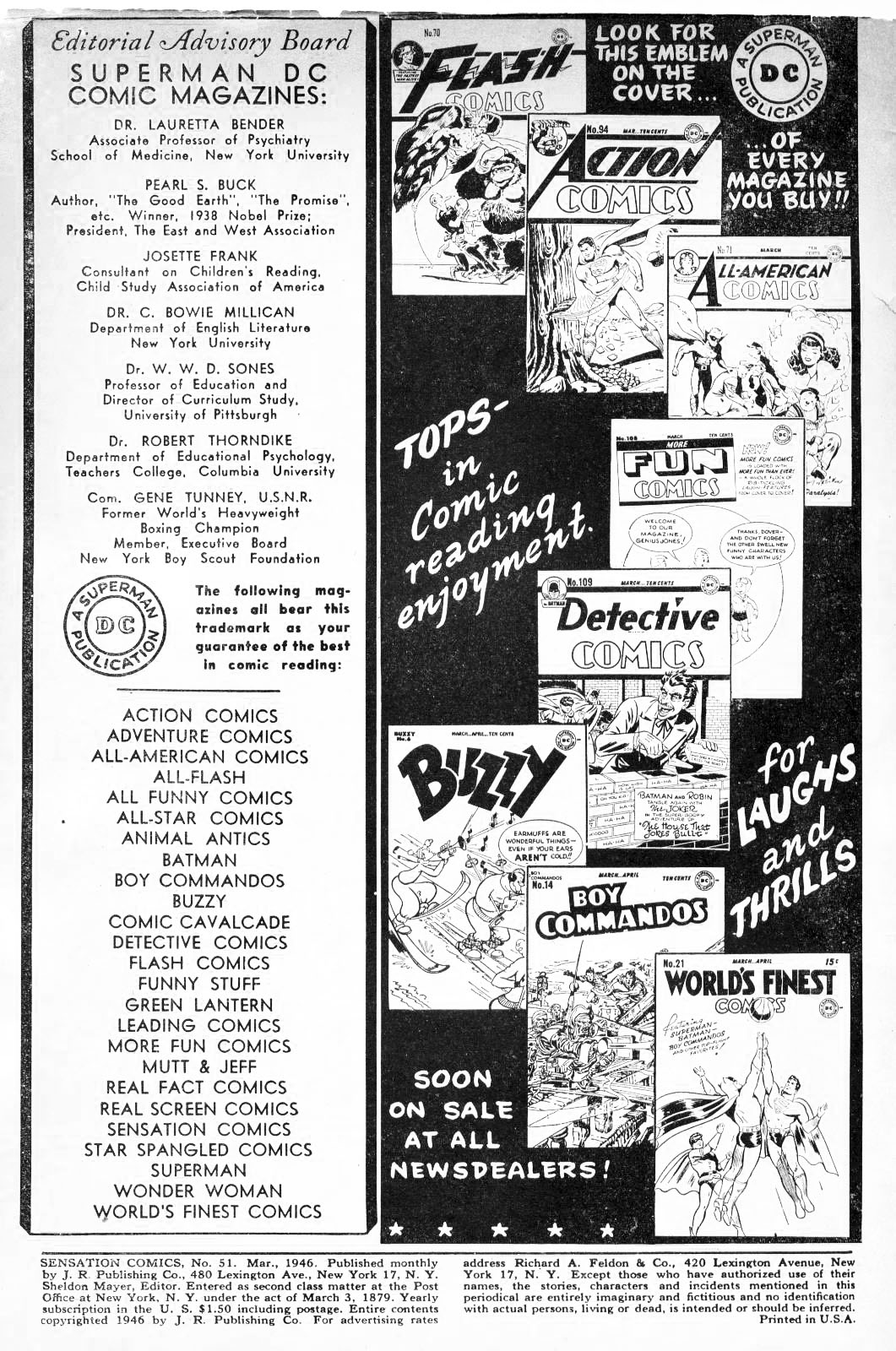 Read online Sensation (Mystery) Comics comic -  Issue #51 - 2