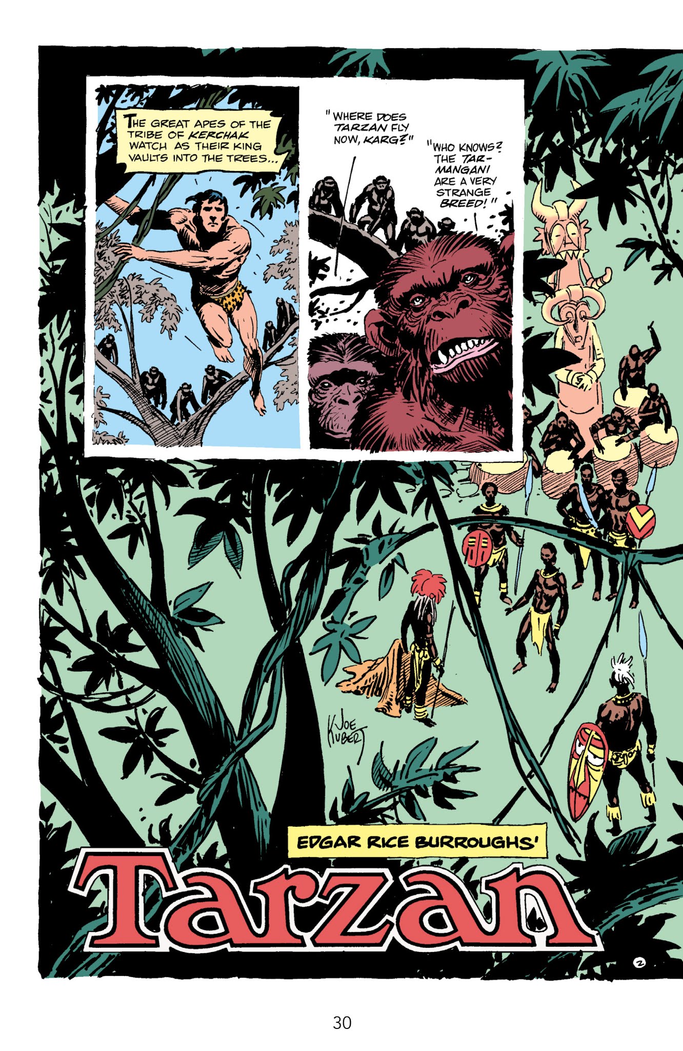 Read online Edgar Rice Burroughs' Tarzan The Joe Kubert Years comic -  Issue # TPB 3 (Part 1) - 32