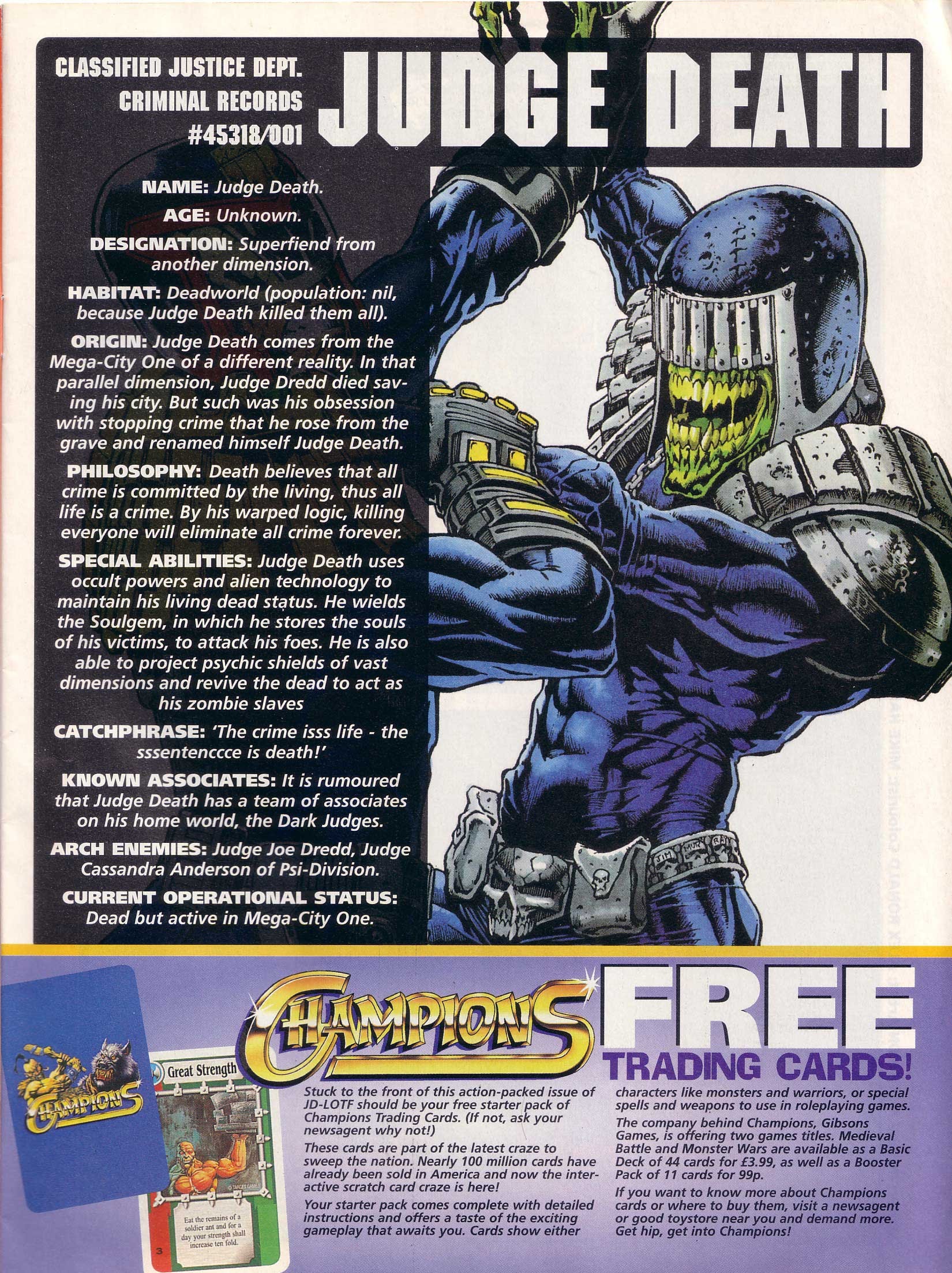 Read online Judge Dredd Lawman of the Future comic -  Issue #10 - 3