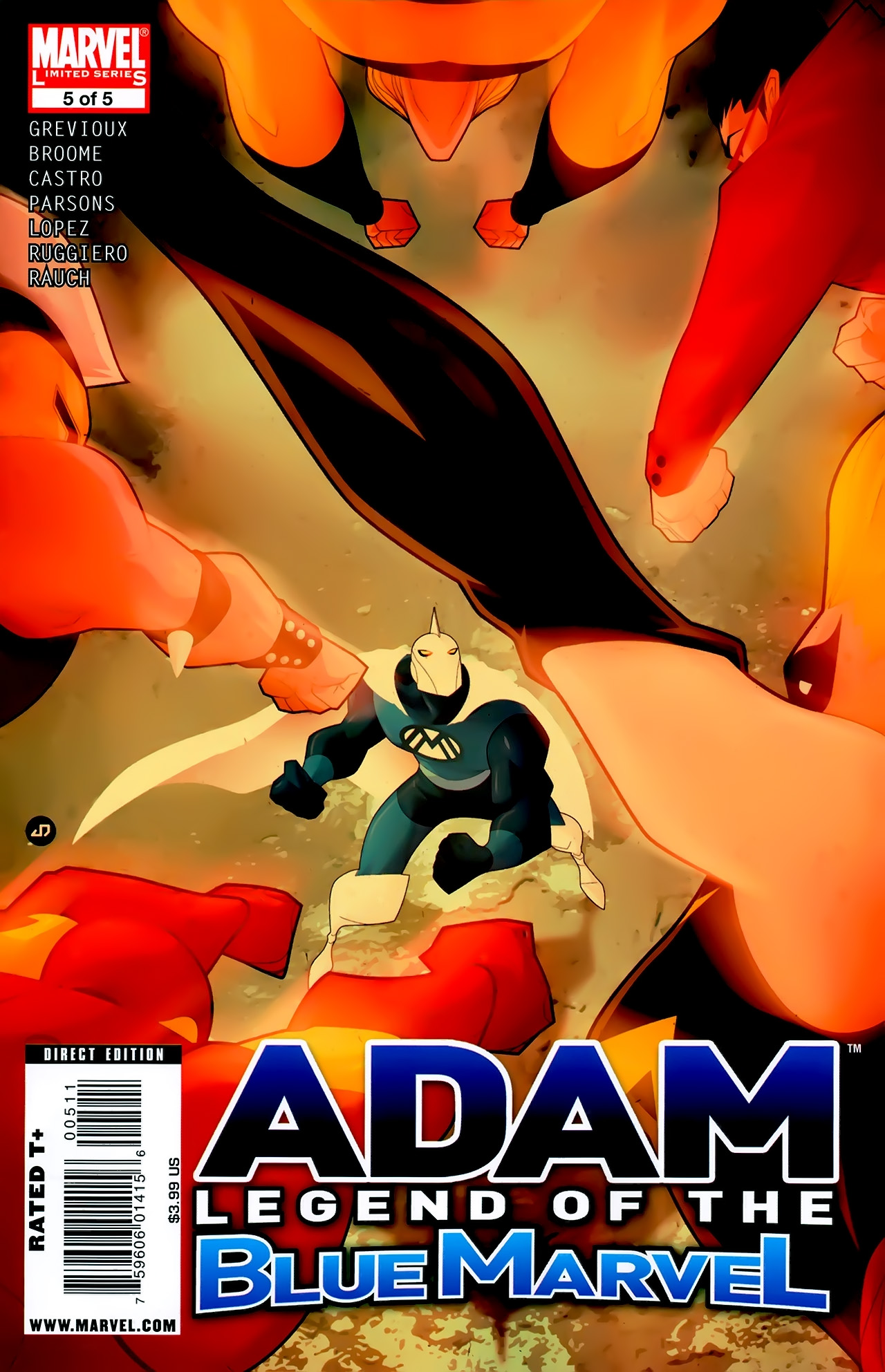 Read online Adam: Legend of the Blue Marvel comic -  Issue #5 - 1