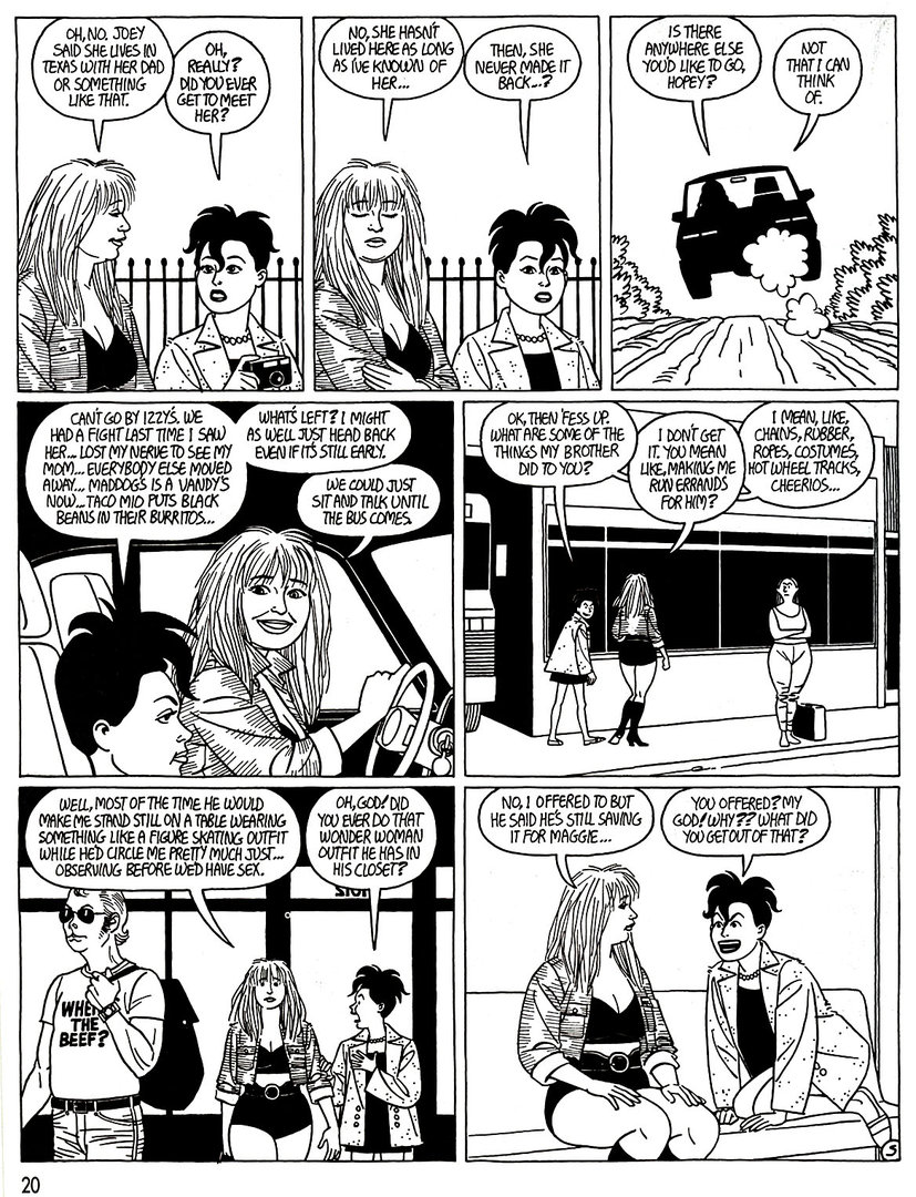 Read online Love and Rockets (1982) comic -  Issue #45 - 22