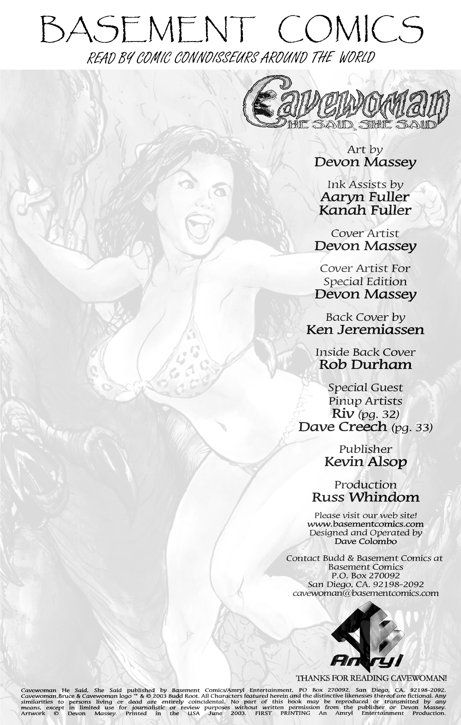 Read online Cavewoman: He Said She Said comic -  Issue # Full - 2