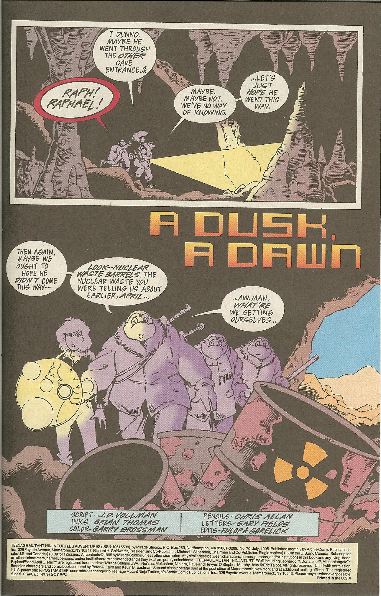 Read online Teenage Mutant Ninja Turtles Adventures (1989) comic -  Issue #70 - 2