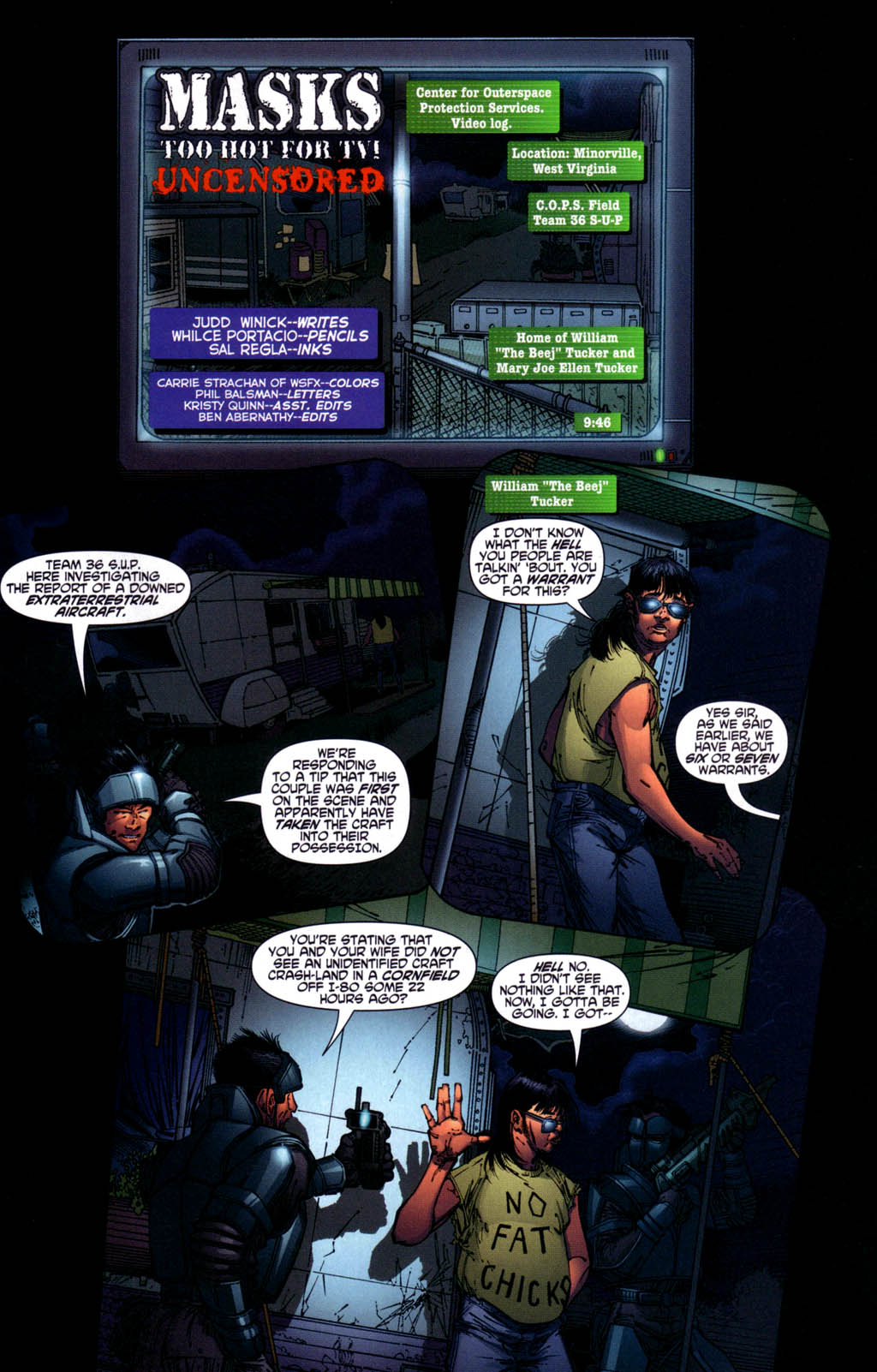 Read online Masks: Too Hot for TV! comic -  Issue # Full - 10