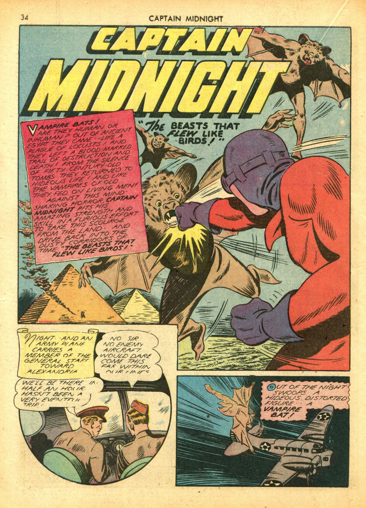 Read online Captain Midnight (1942) comic -  Issue #5 - 34