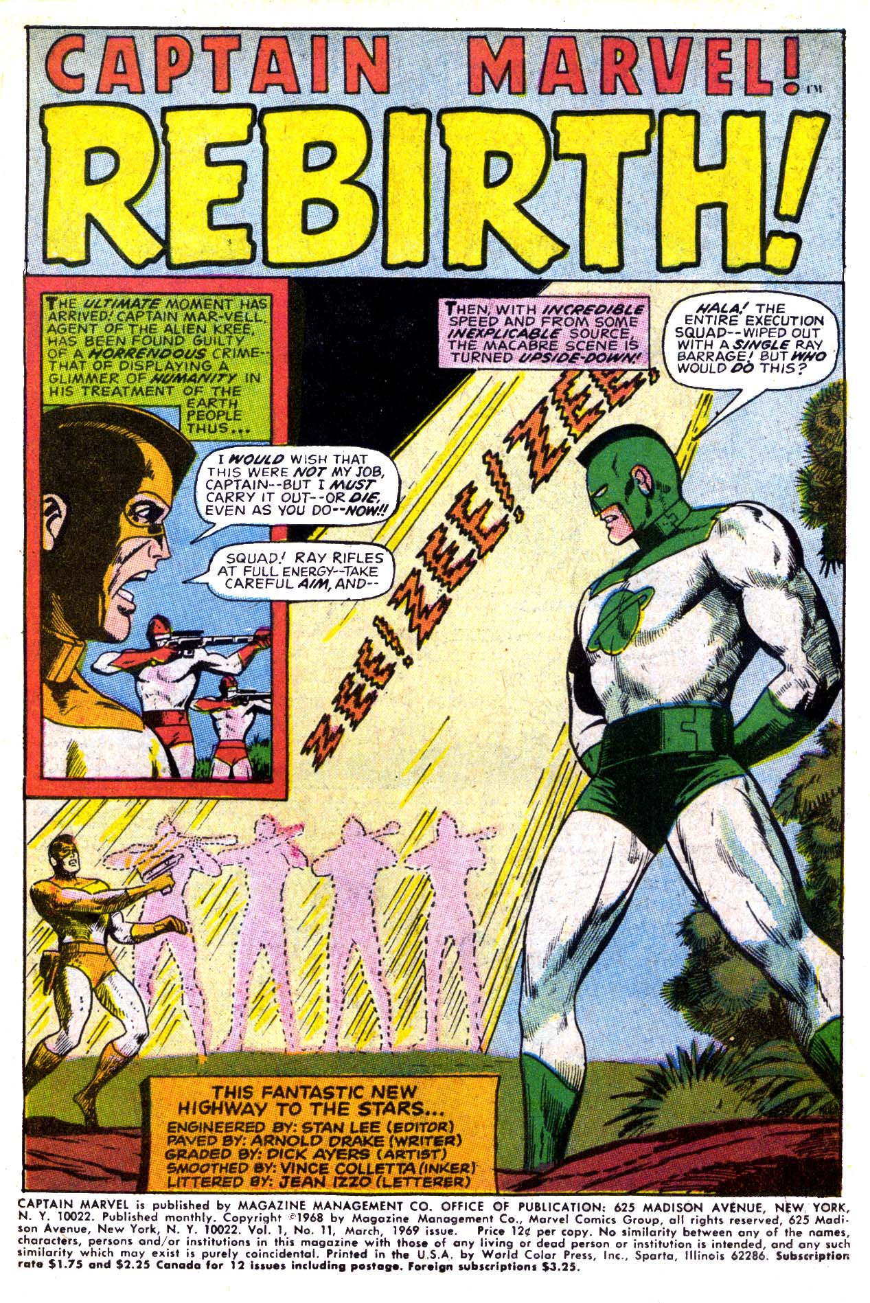 Read online Captain Marvel (1968) comic -  Issue #11 - 2