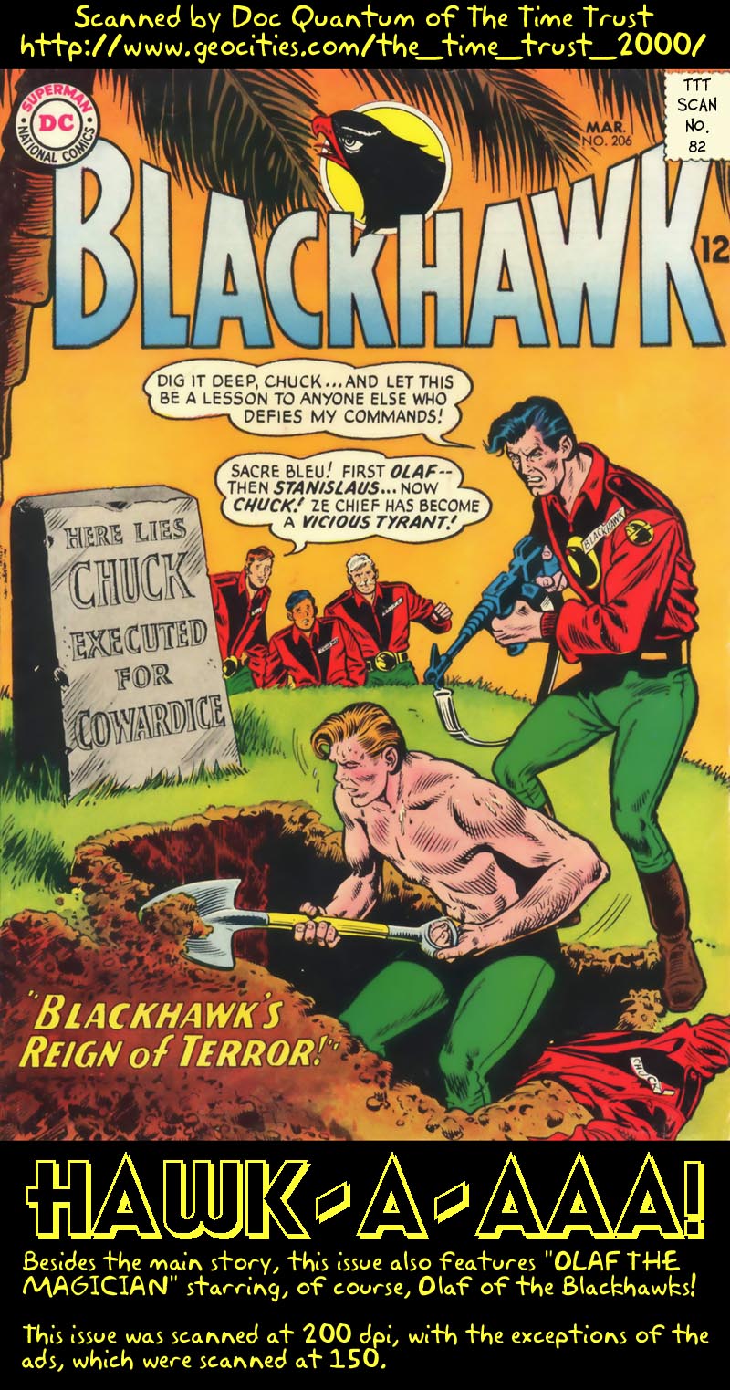 Read online Blackhawk (1957) comic -  Issue #206 - 1