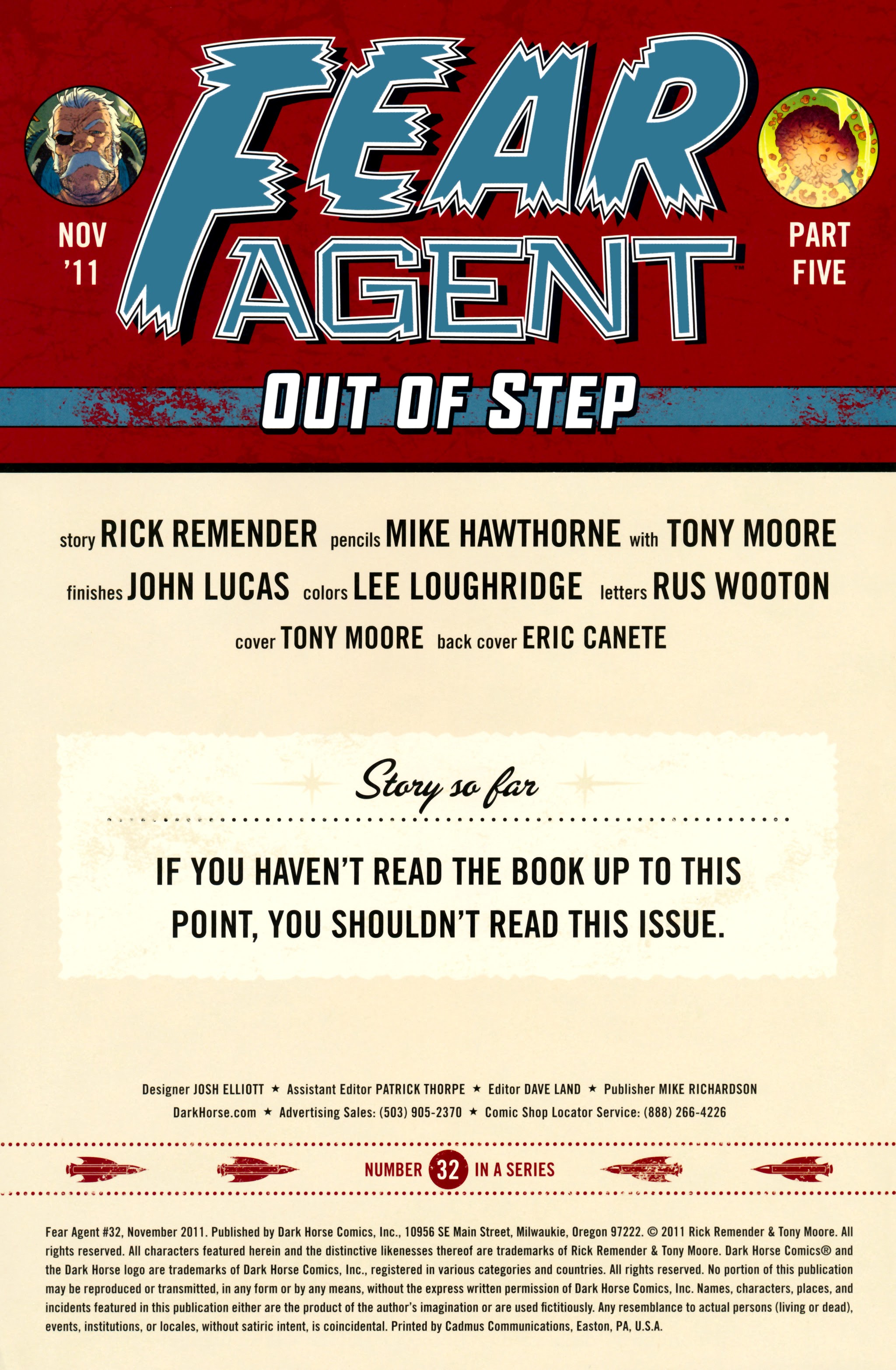 Read online Fear Agent comic -  Issue #32 - 2