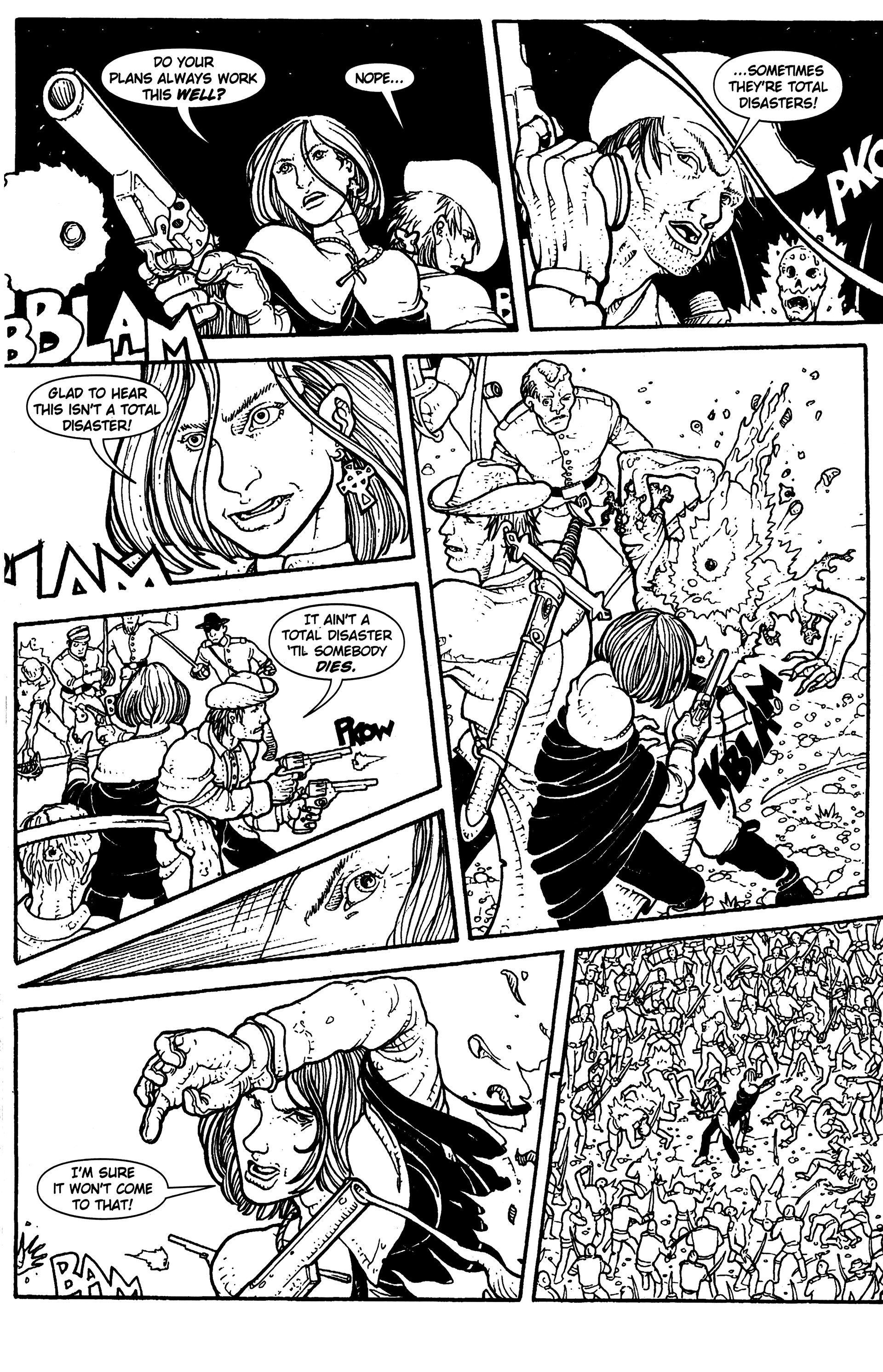 Read online Warrior Nun: Black & White comic -  Issue #13 - 20