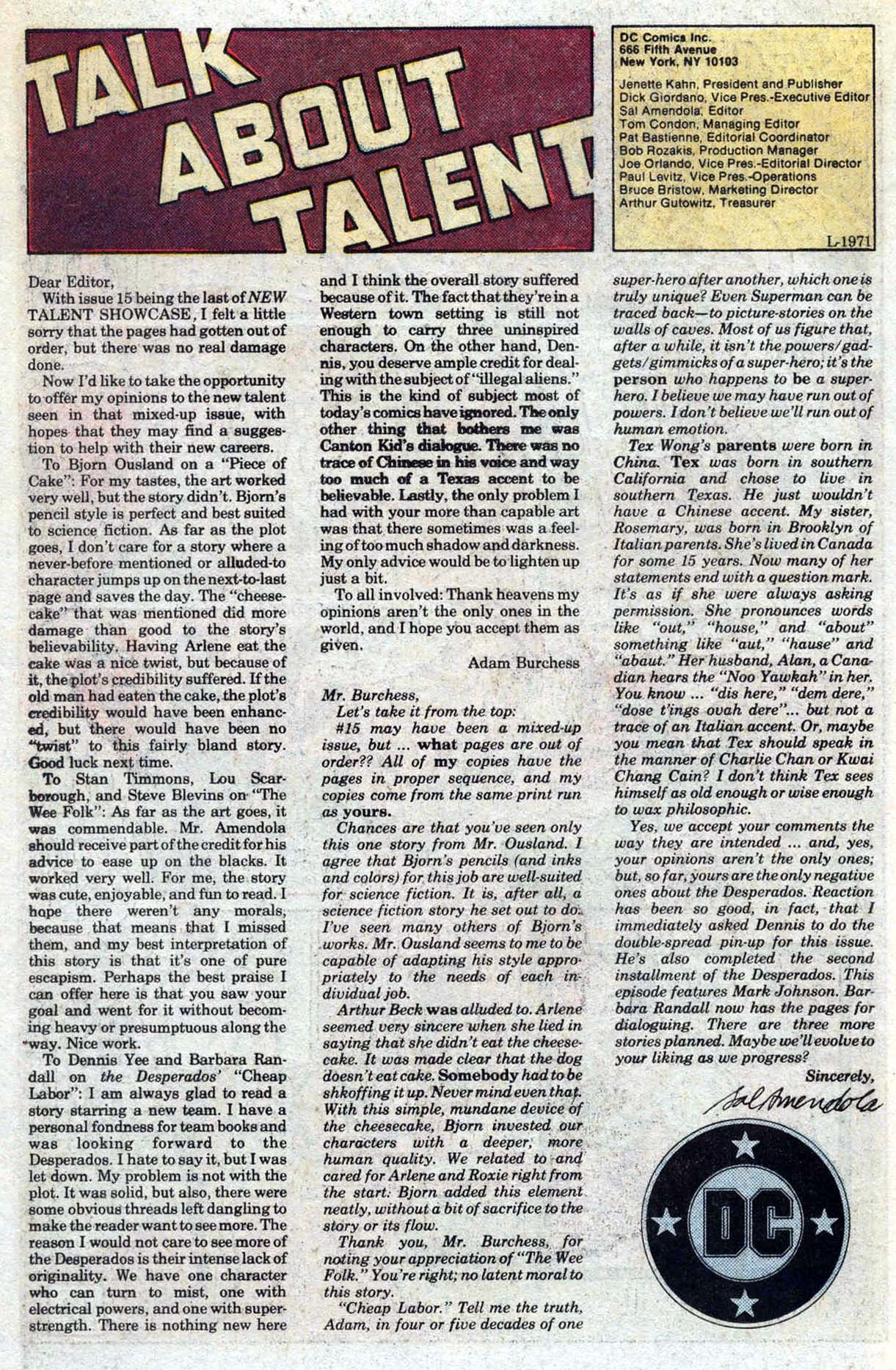 Read online The New Talent Showcase comic -  Issue #17 - 37