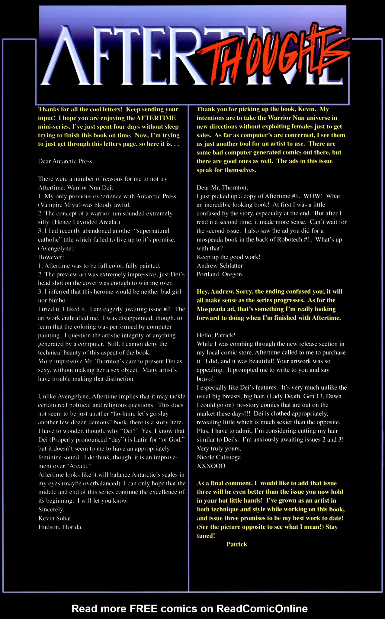 Read online Warrior Nun Dei: Aftertime comic -  Issue #2 - 19