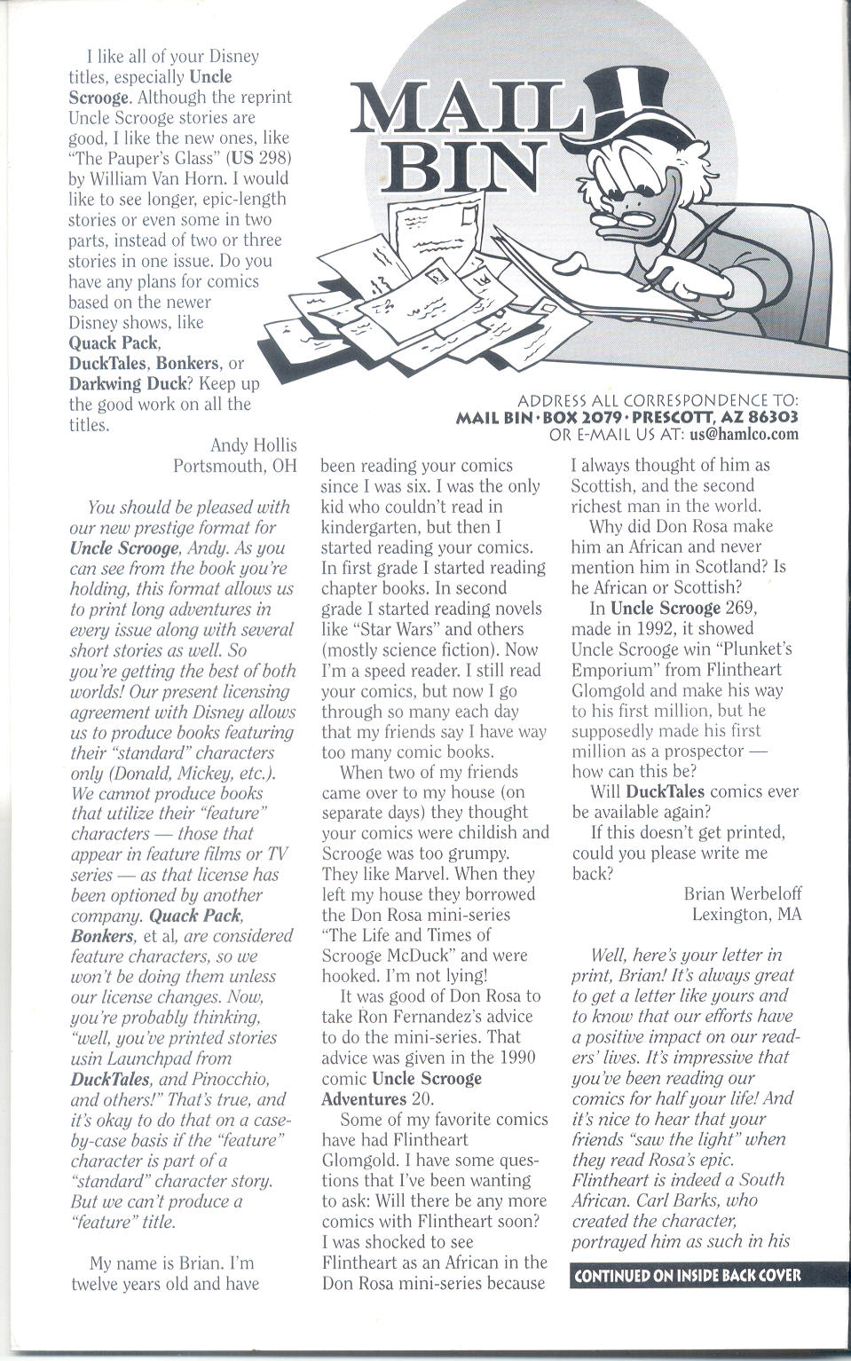 Read online Uncle Scrooge (1953) comic -  Issue #310 - 2