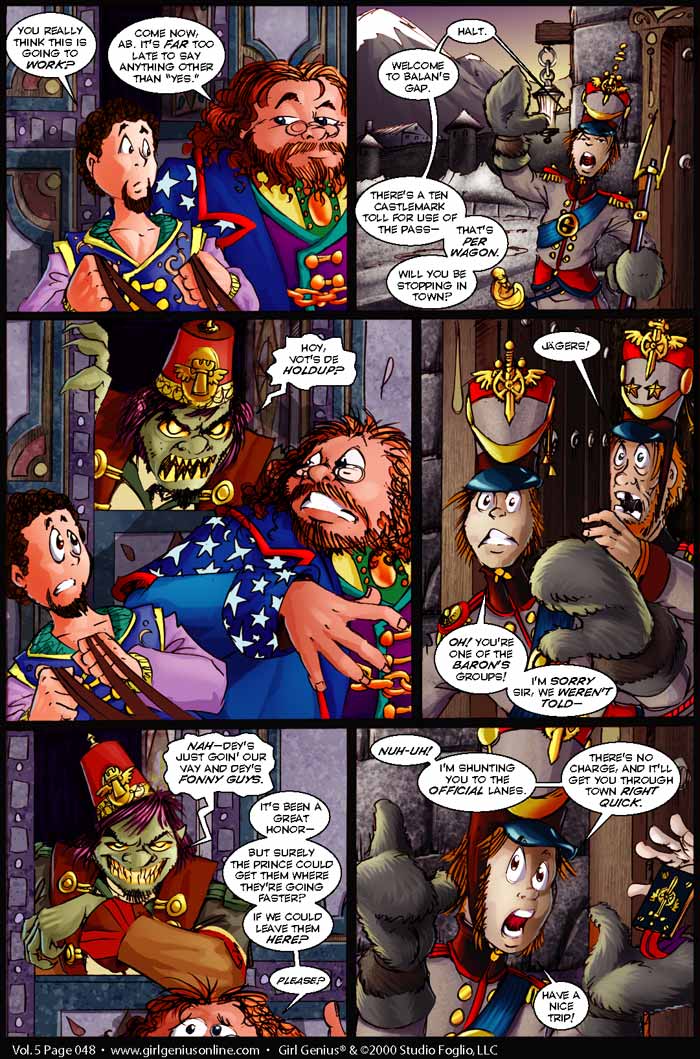 Read online Girl Genius (2002) comic -  Issue #5 - 48