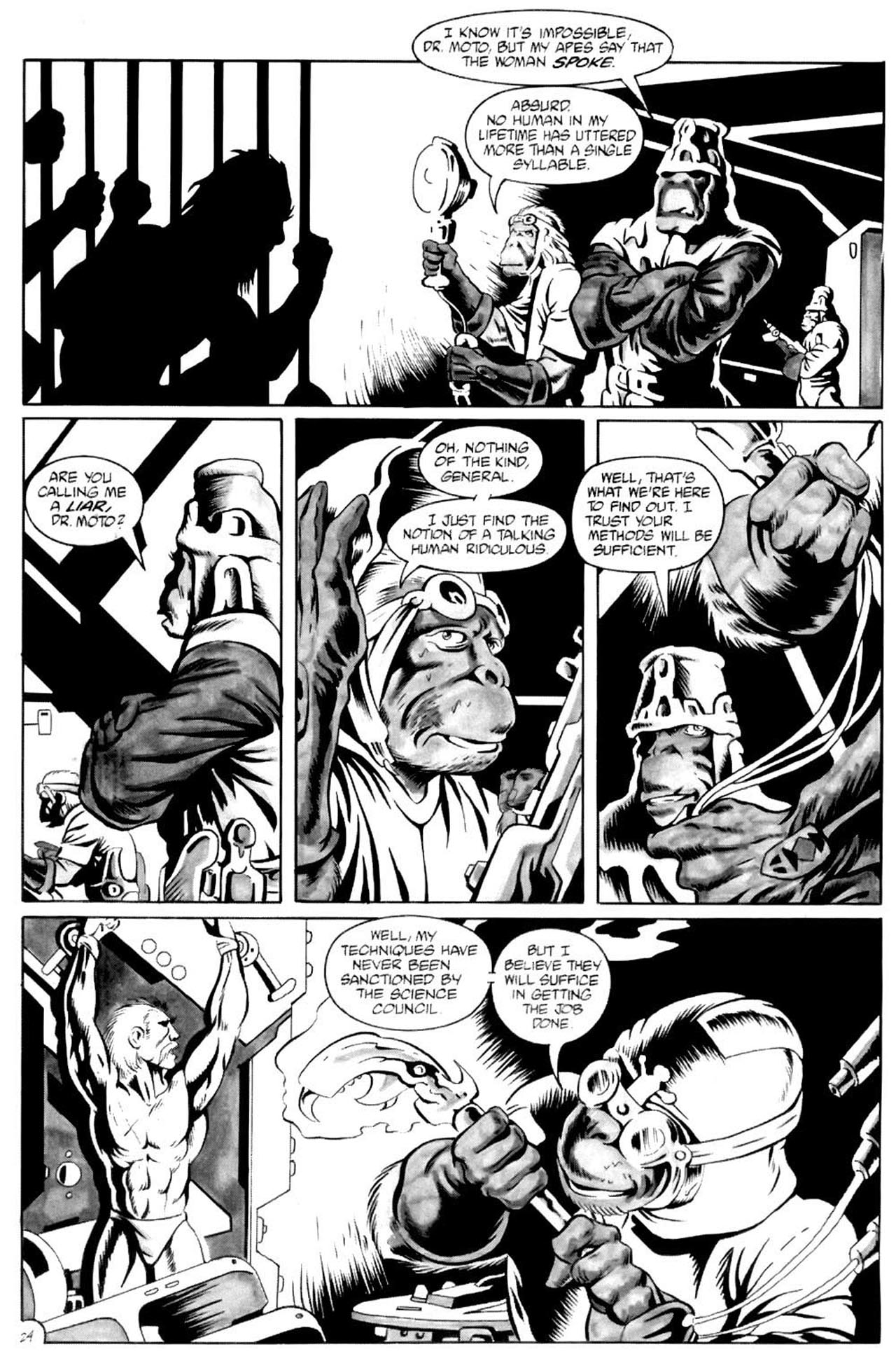 Read online Planet of the Apes (1990) comic -  Issue #3 - 26