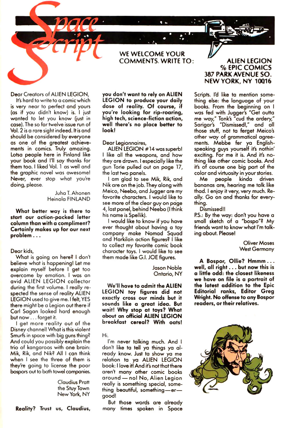 Read online Alien Legion (1987) comic -  Issue #16 - 32