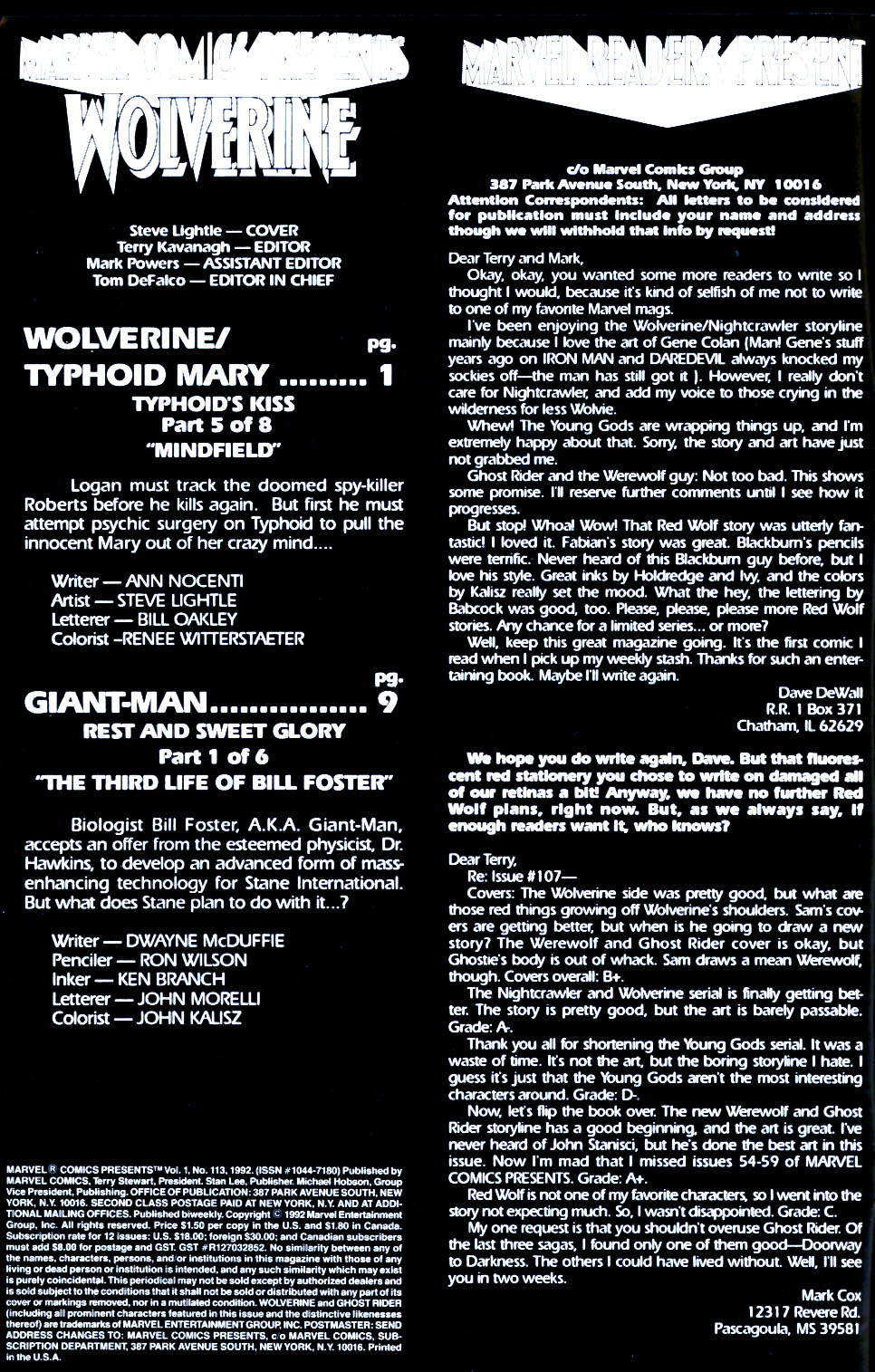 Read online Marvel Comics Presents (1988) comic -  Issue #113 - 2