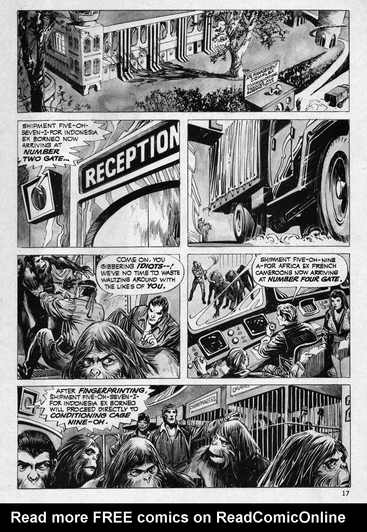 Read online Planet of the Apes comic -  Issue #18 - 19