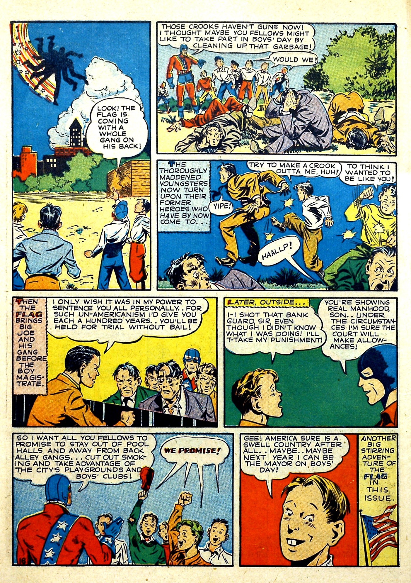 Read online Our Flag Comics comic -  Issue #4 - 18