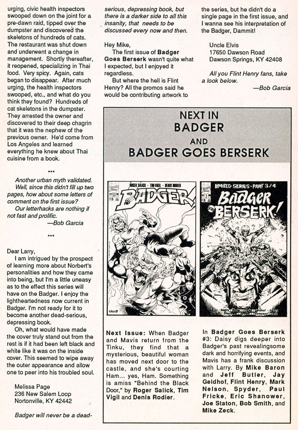 Read online Badger Goes Berserk! comic -  Issue #2 - 30