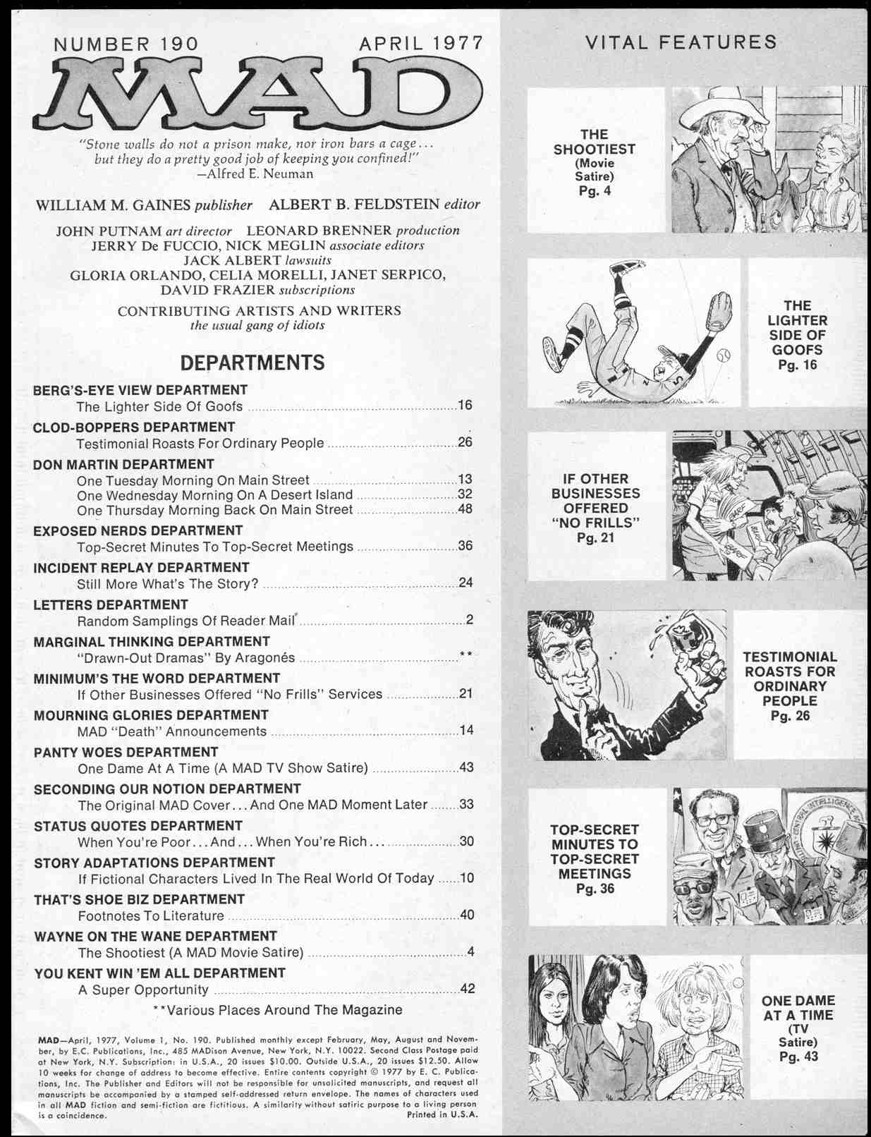 Read online MAD comic -  Issue #190 - 3