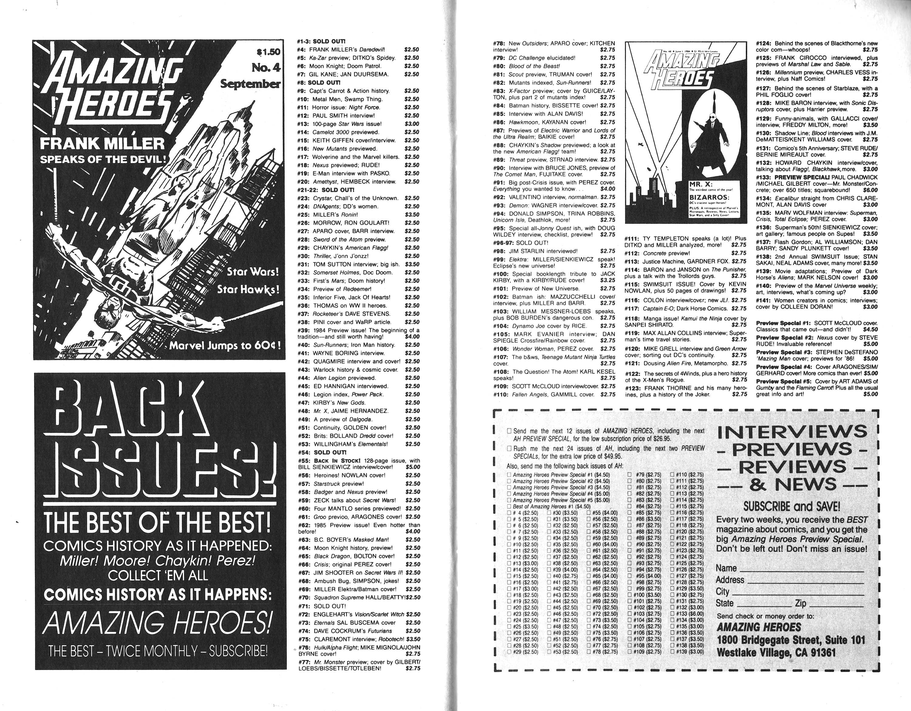 Read online Amazing Heroes comic -  Issue #140 - 16