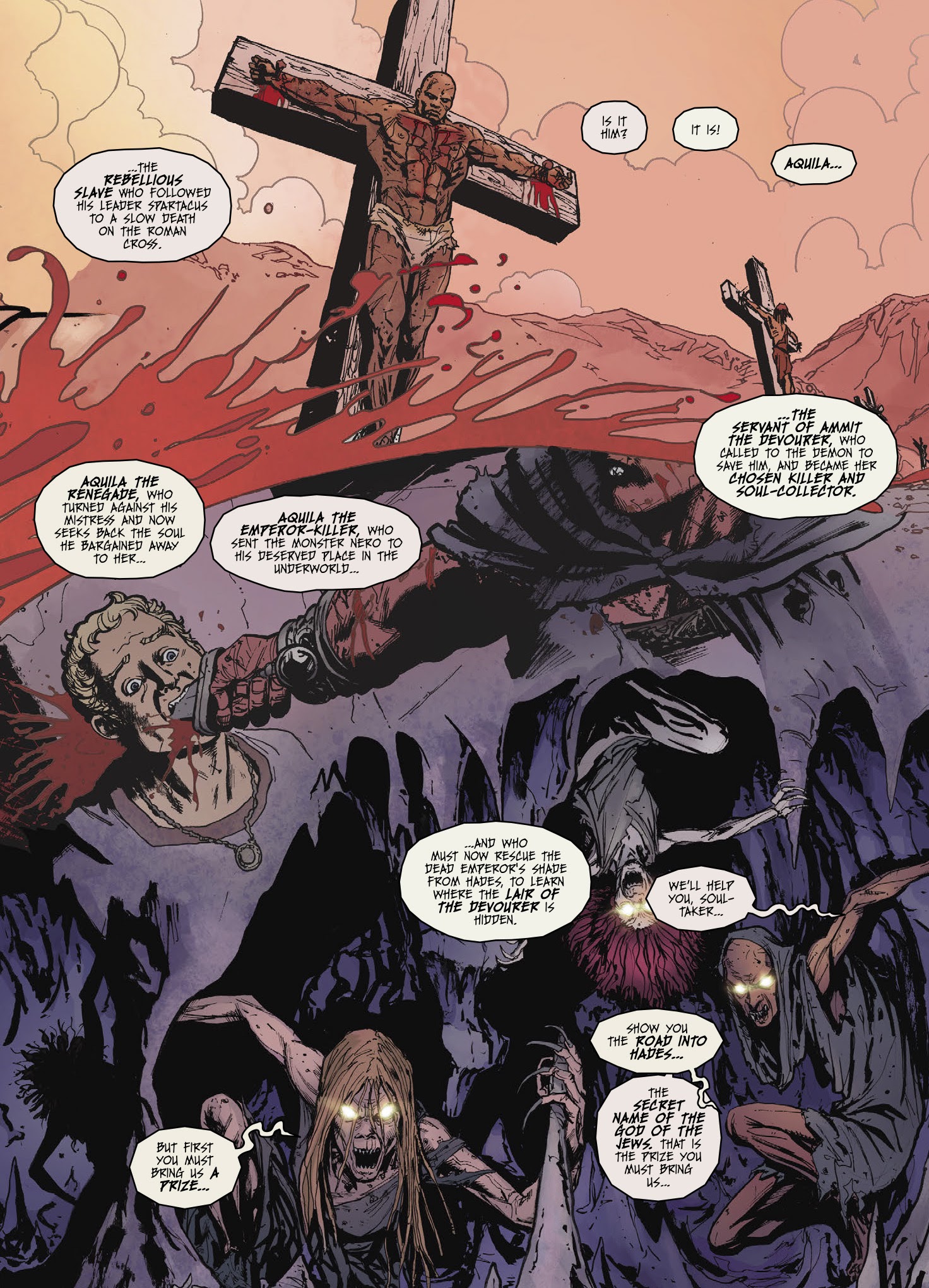 Read online Aquila: The Burning Fields comic -  Issue # TPB - 54