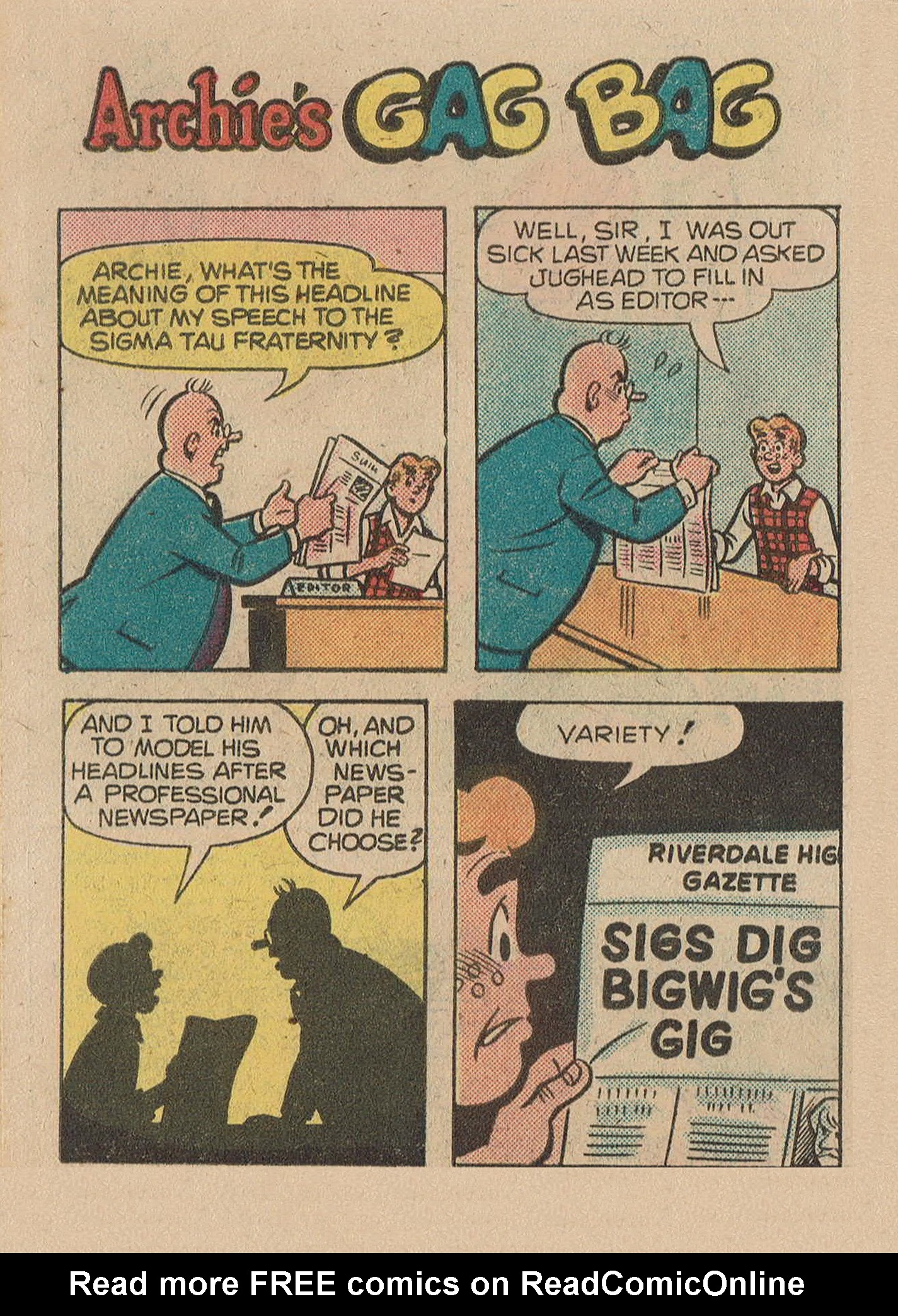 Read online Archie Digest Magazine comic -  Issue #42 - 74