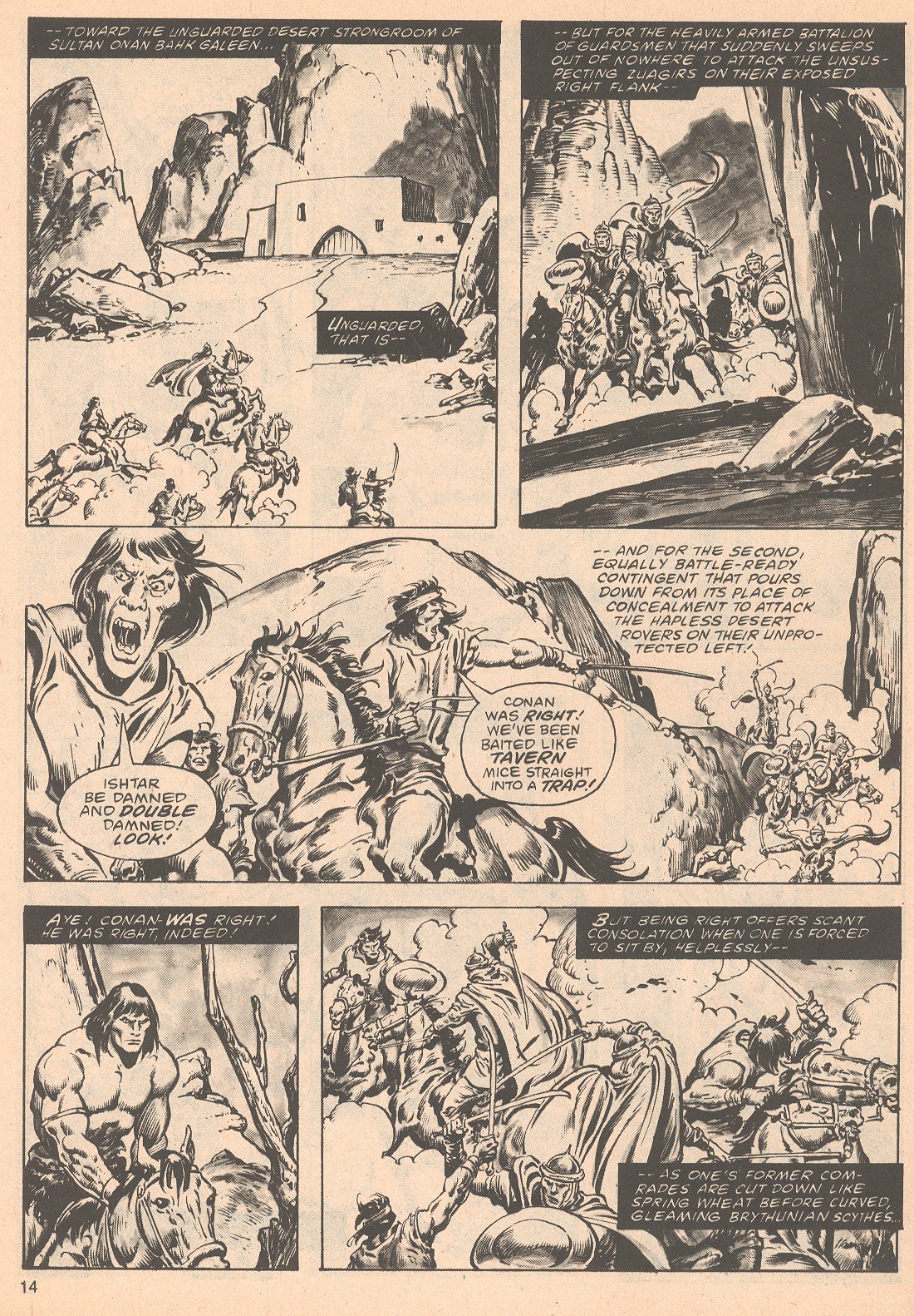 Read online The Savage Sword Of Conan comic -  Issue #63 - 14
