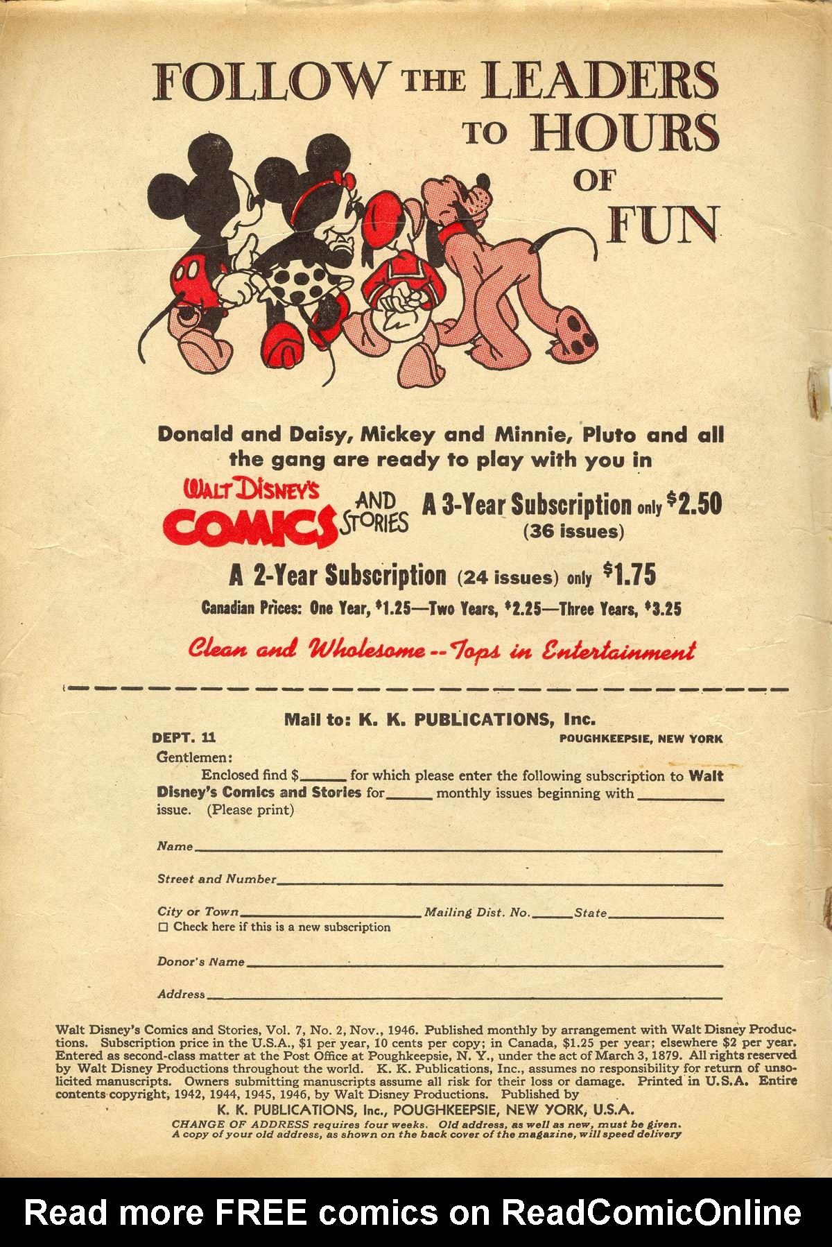 Read online Walt Disney's Comics and Stories comic -  Issue #74 - 2