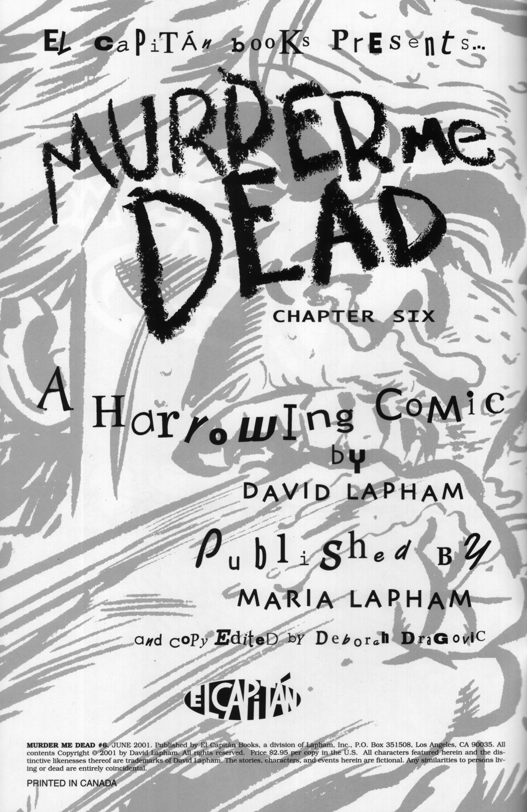 Read online Murder Me Dead comic -  Issue #6 - 2