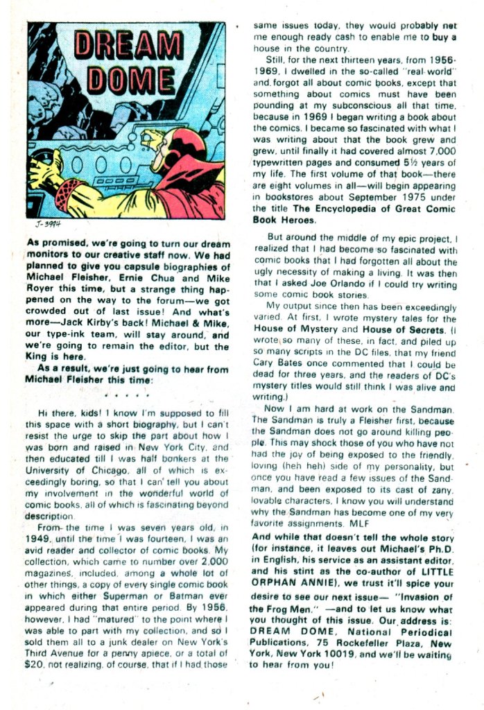 The Sandman (1974) issue 4 - Page 20