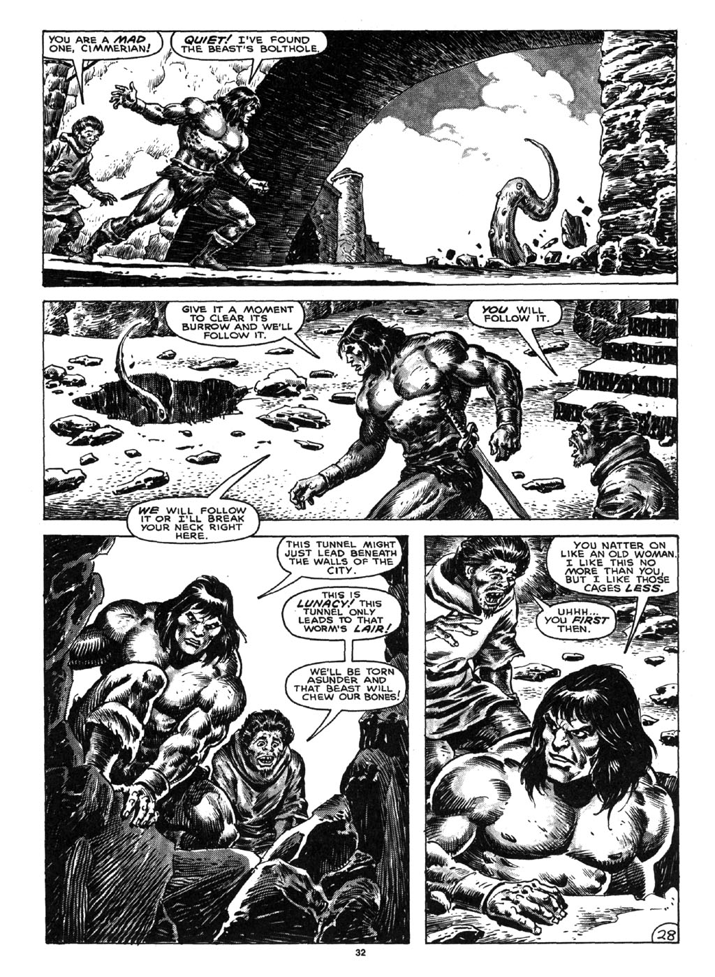 Read online The Savage Sword Of Conan comic -  Issue #164 - 30