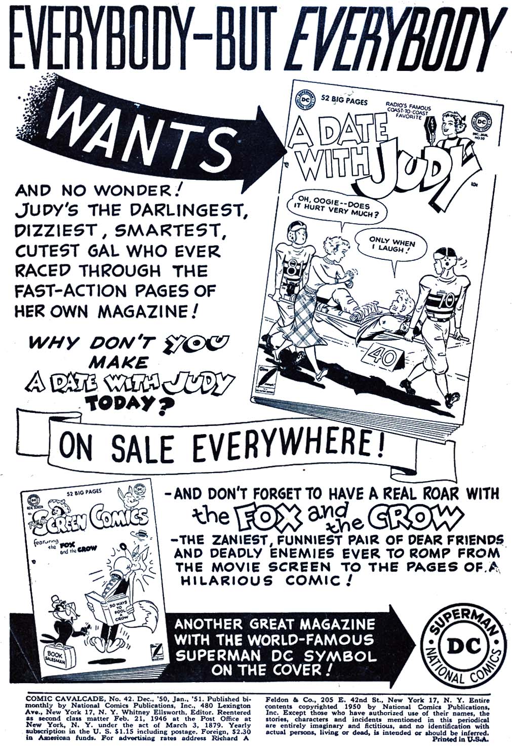 Read online Comic Cavalcade comic -  Issue #42 - 2